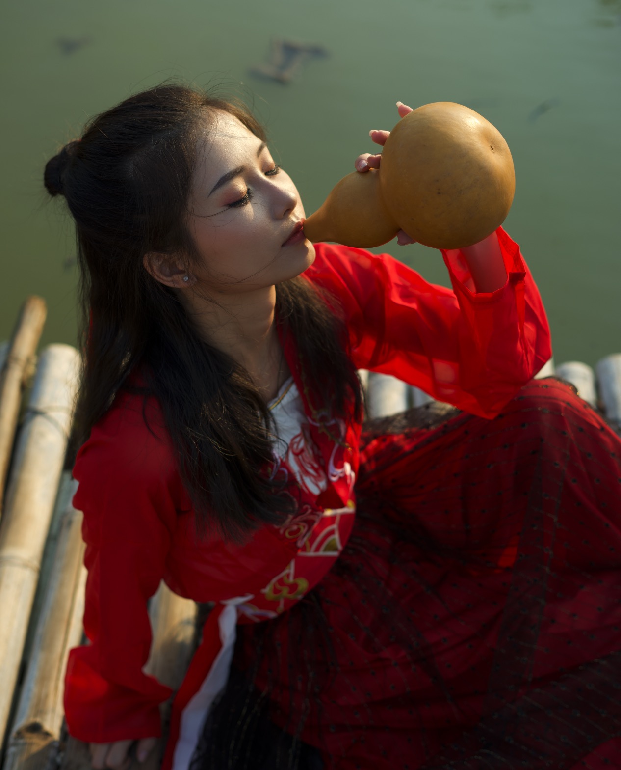 17张RAW古风原片-莲花江湖古装汉服人像外景摄影后期素材