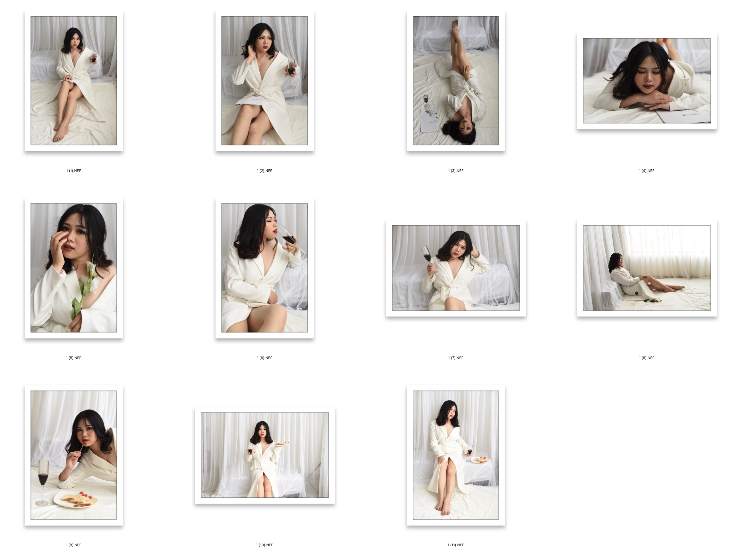 图片[2]-11张清爽白色房间睡袍美女RAW原图NEF格式人像调色练习素材