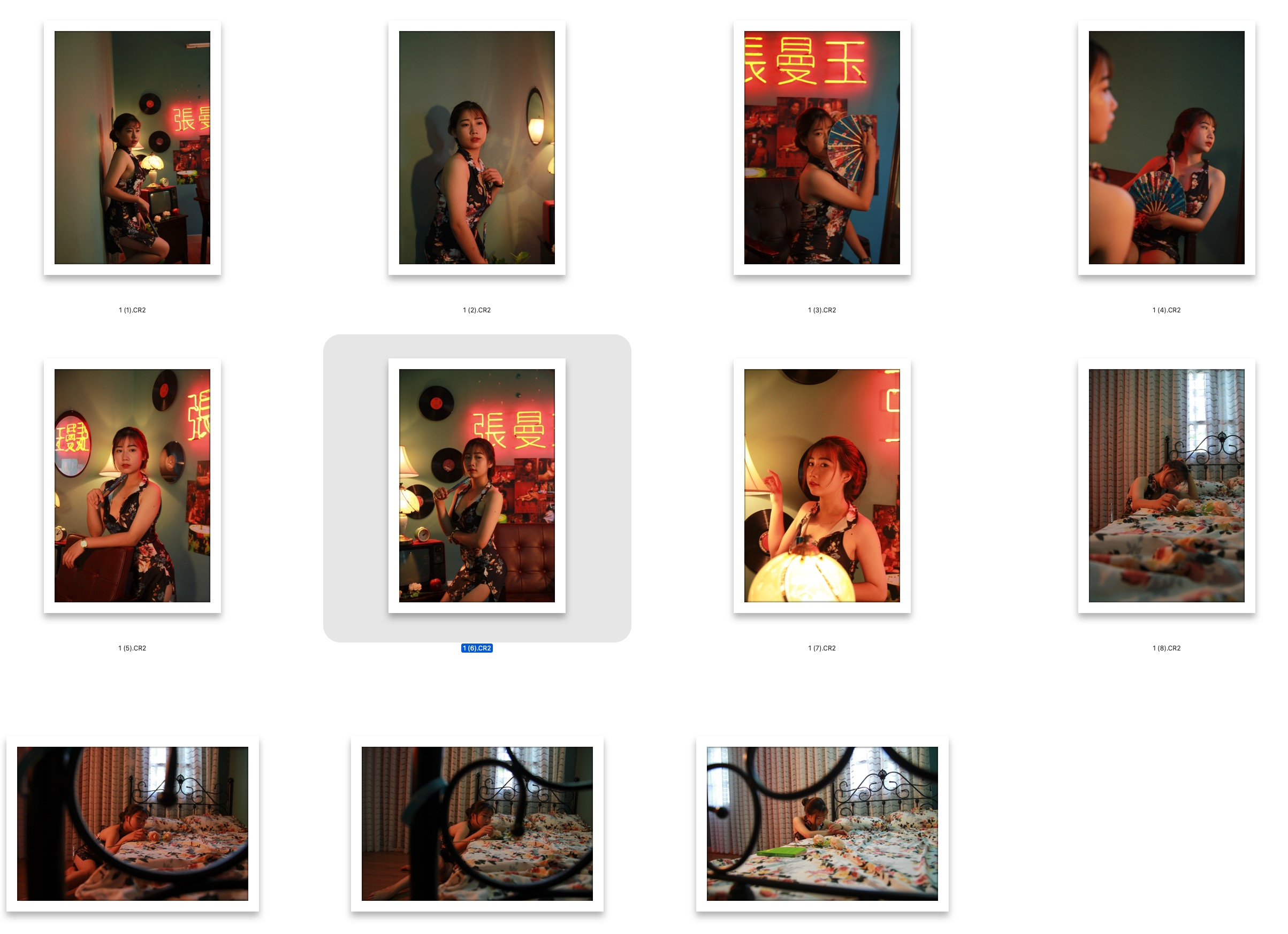 图片[2]-11张港风人像RAW原图复古港风美女CR2格式人像精修调色练习素材