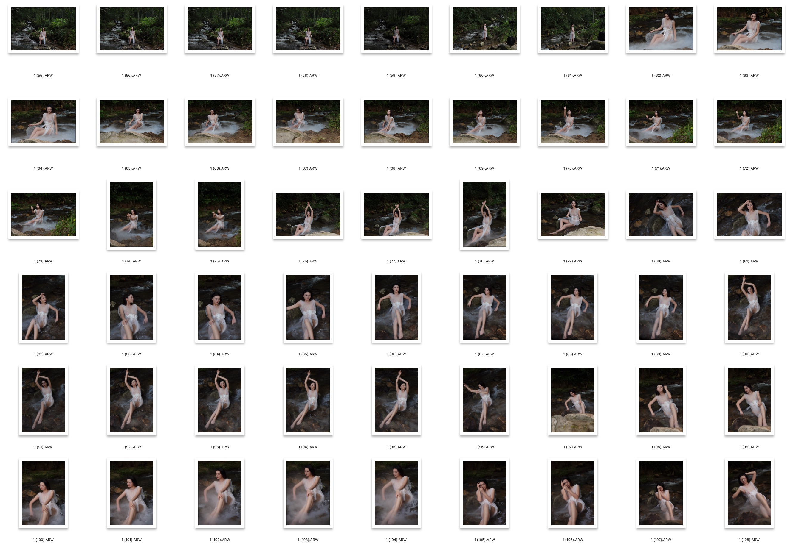 图片[3]-127张小范冰冰清凉神龙潭外拍RAW原图CR2格式人像调色练习素材