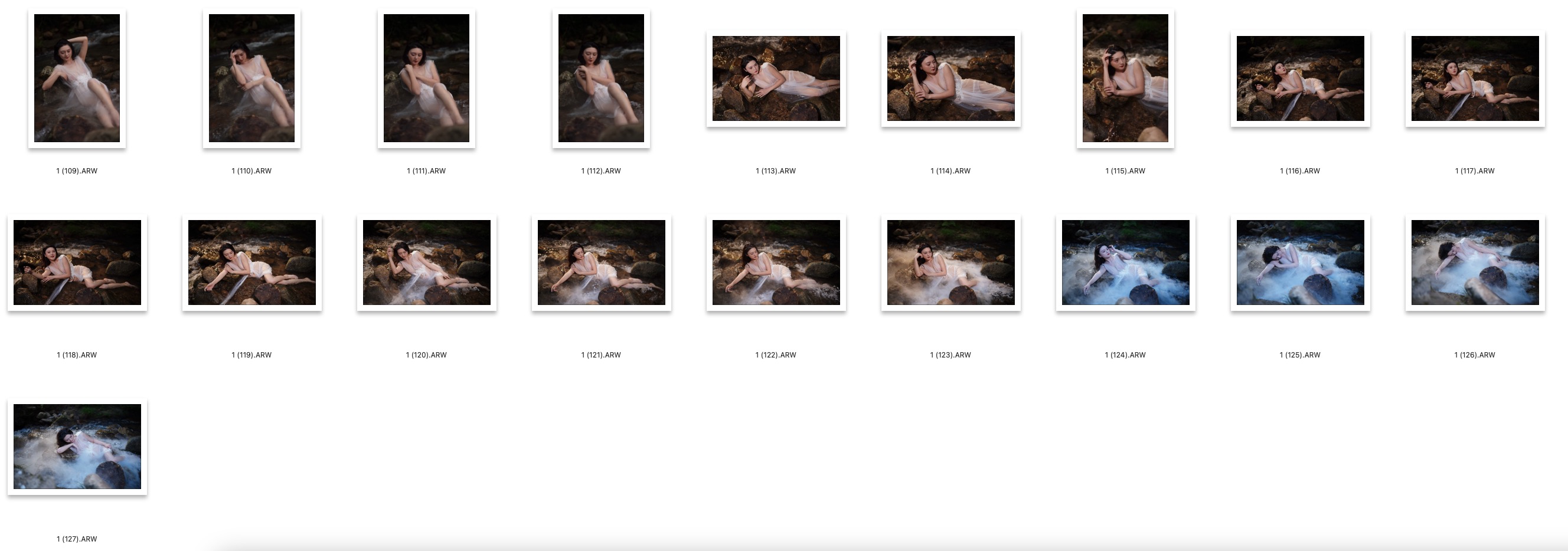 图片[4]-127张小范冰冰清凉神龙潭外拍RAW原图CR2格式人像调色练习素材