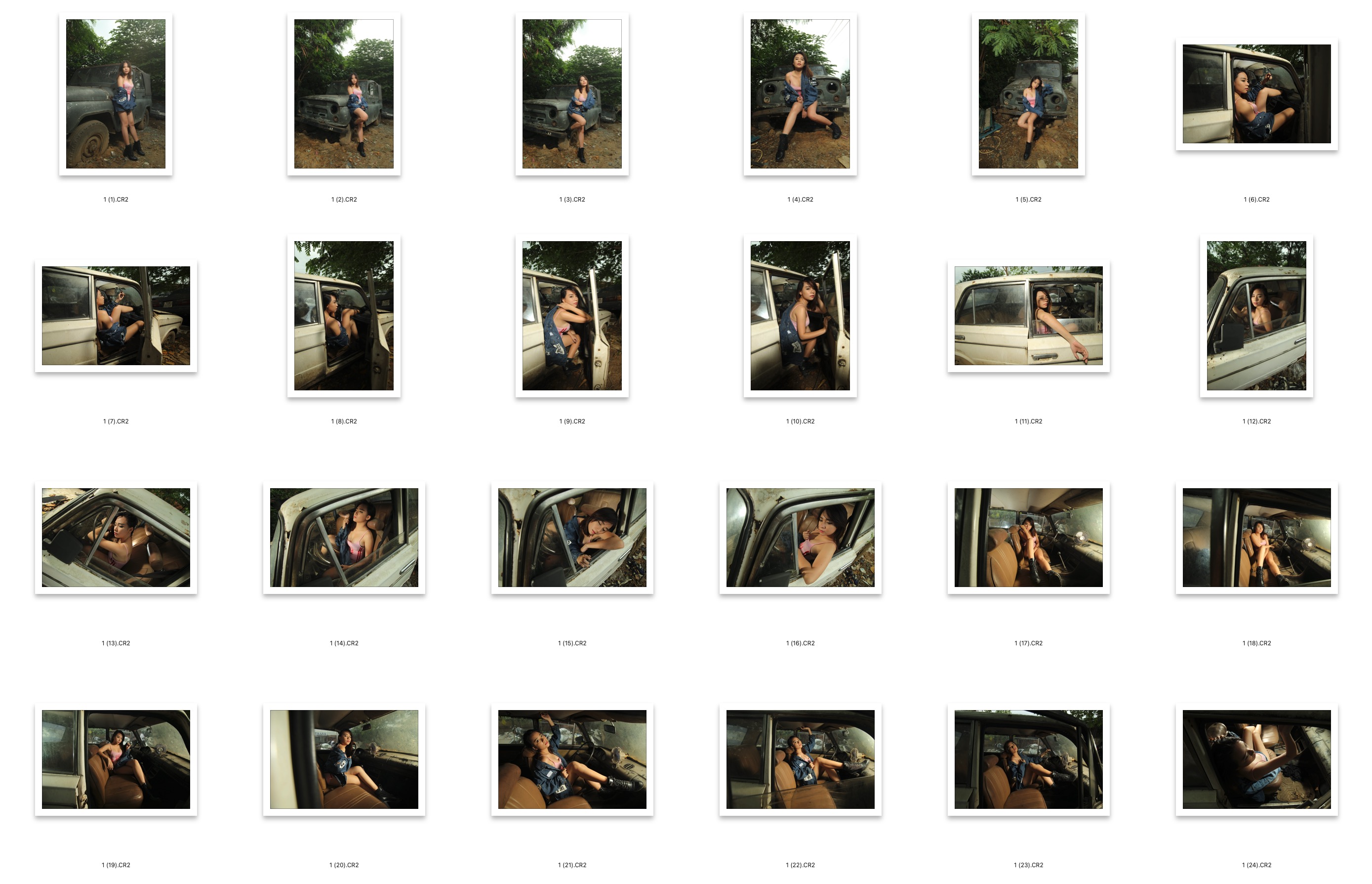 图片[2]-24张户外拍摄写真性感美女RAW原图CR2格式人像调色练习素材