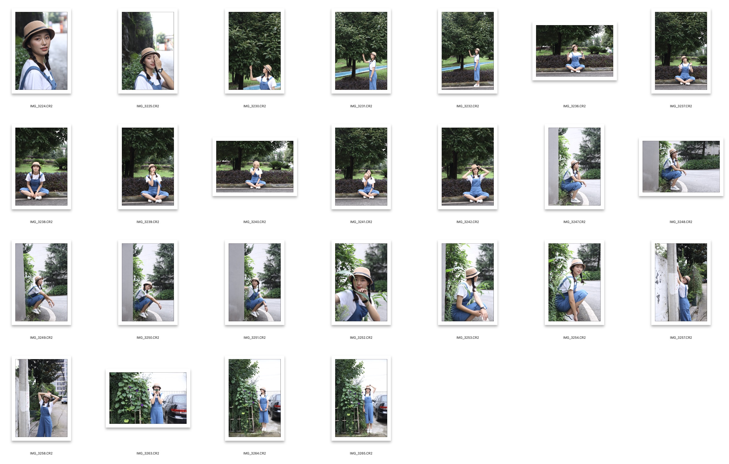 图片[2]-25张戴帽子的美女RAW原片CR2格式人像精修调色练习素材