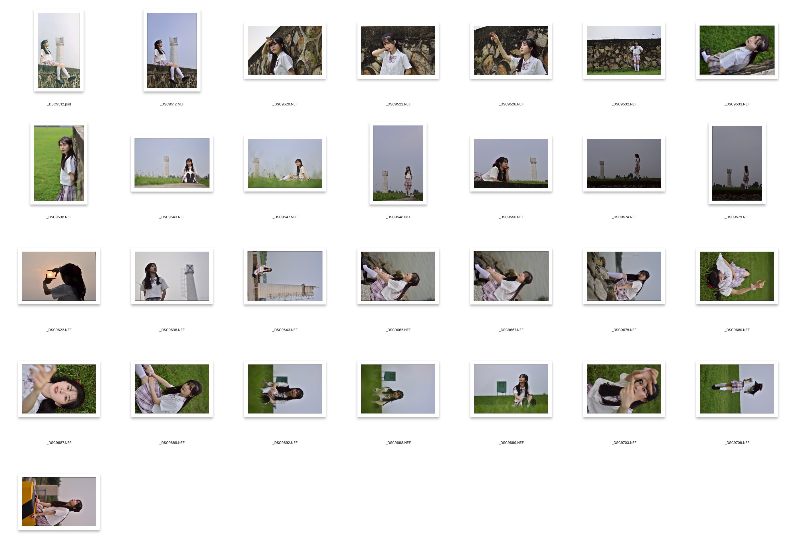 图片[2]-28张轻日系美少女摄影RAW原图NEF格式人像调色练习素材