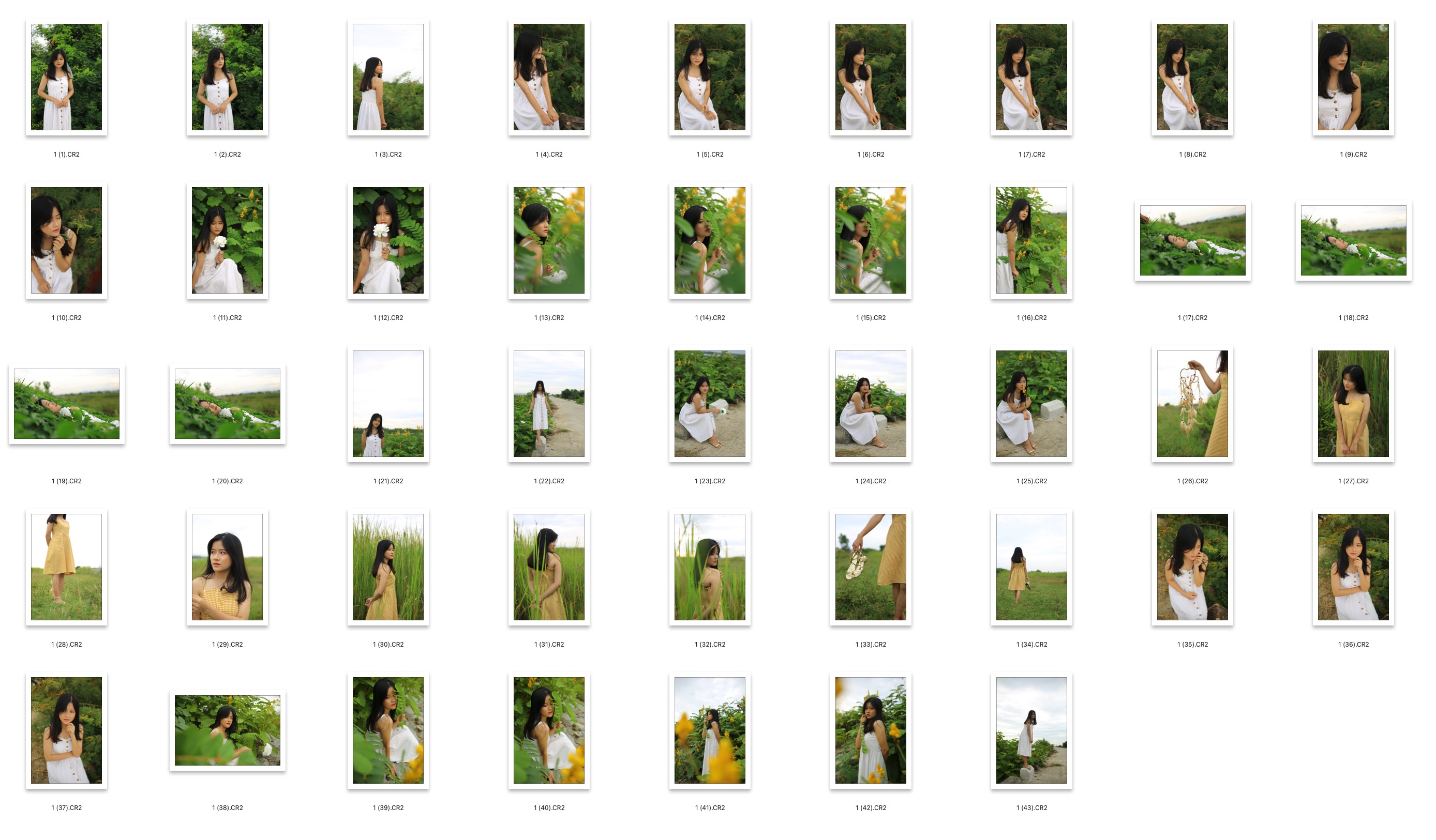 图片[2]-43张美少女户外写真RAW原片CR2格式人像精修调色练习素材