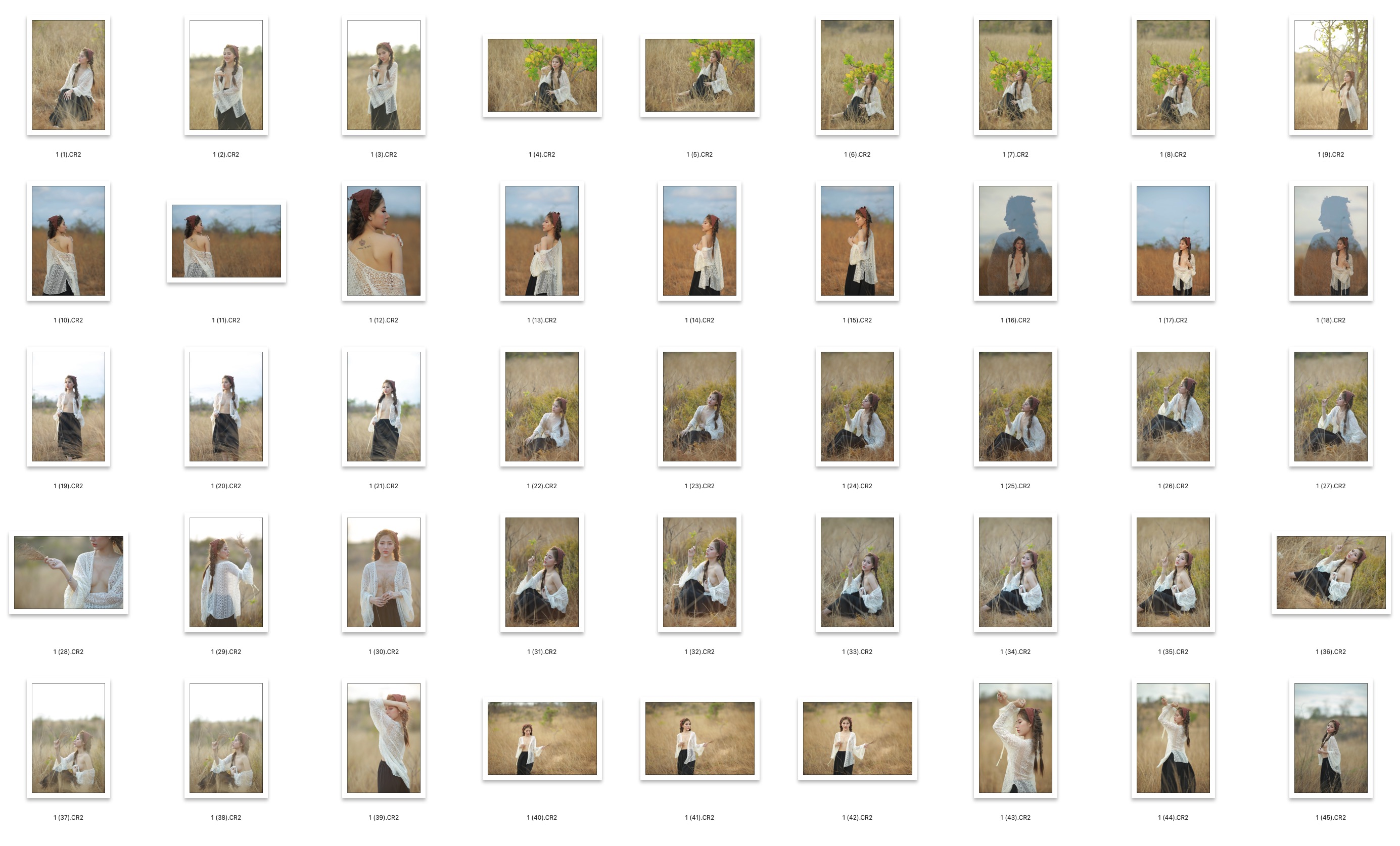 图片[2]-44张美女户外约拍私房人像RAW原片佳能5D3 CR2格式调色练习素材