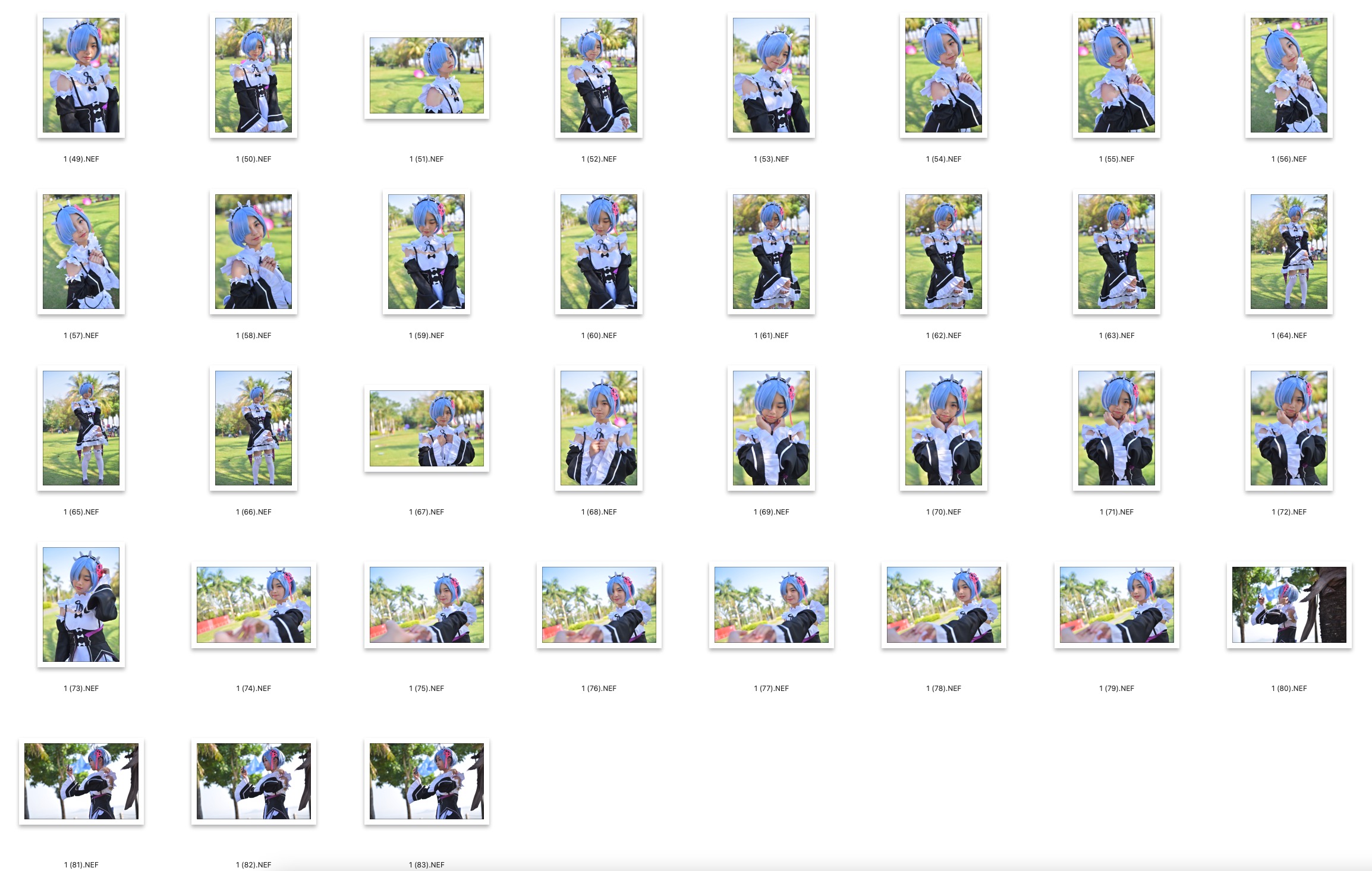 图片[2]-83张超可爱少女COSPLAY RAW原图NEF格式人像调色练习素材