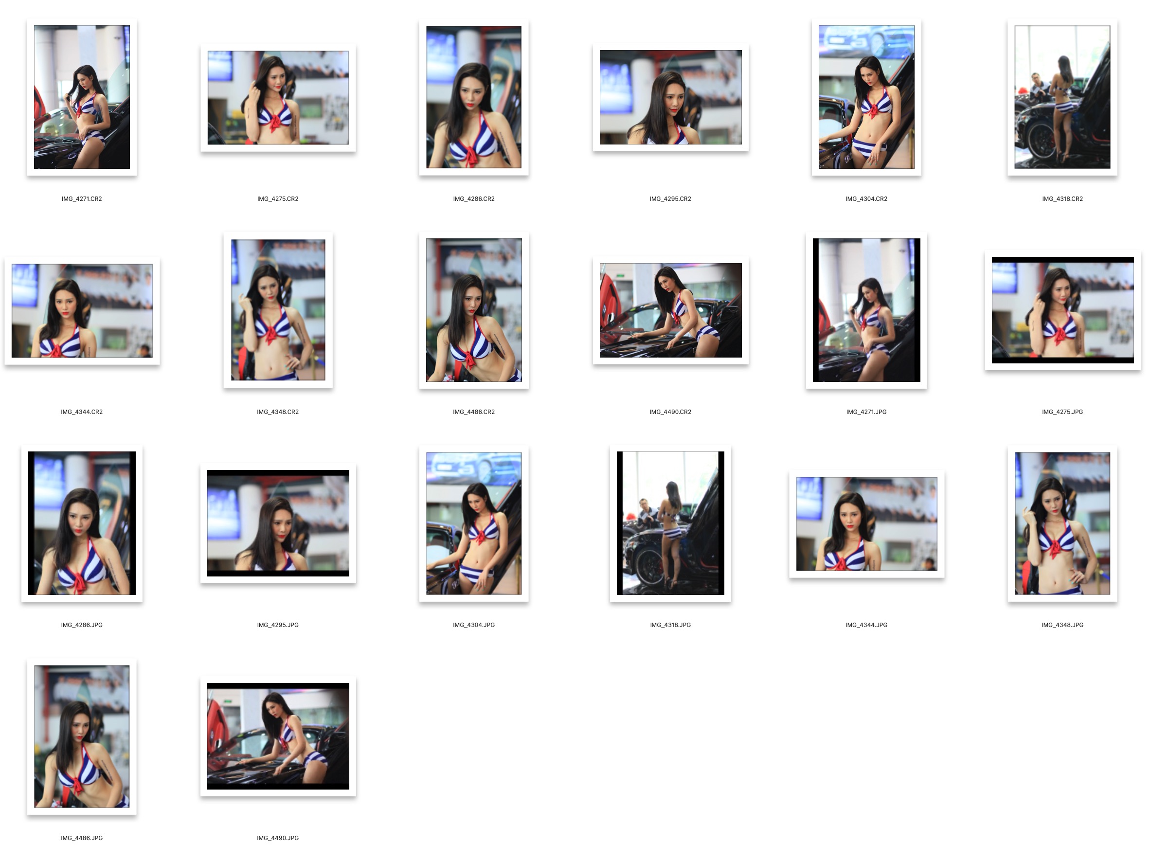 图片[2]-10张泳装性感车模RAW原图CR2格式人像精修调色练习素材