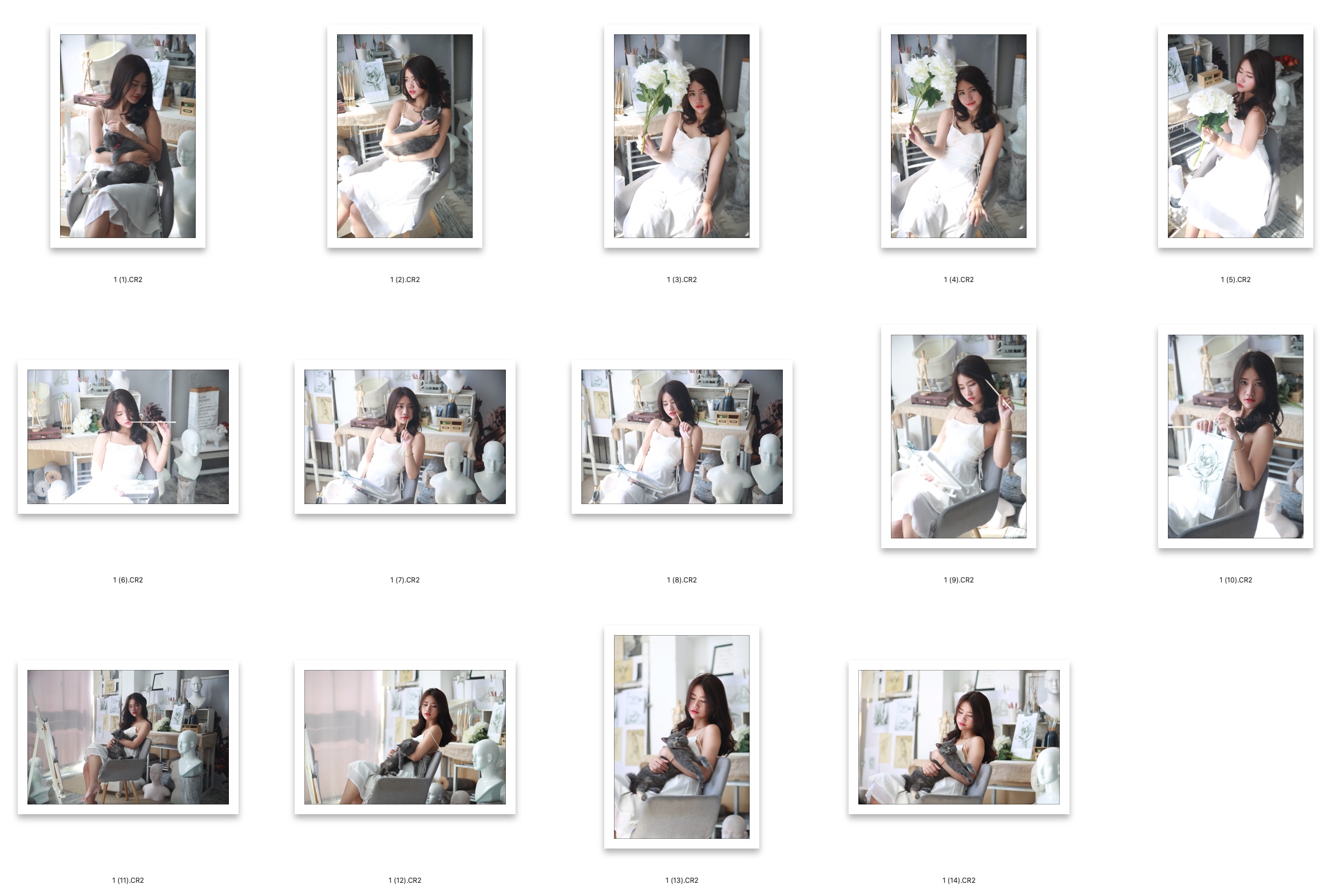 图片[2]-14张清纯唯美少女写真RAW原图CR2格式人像精修调色练习素材