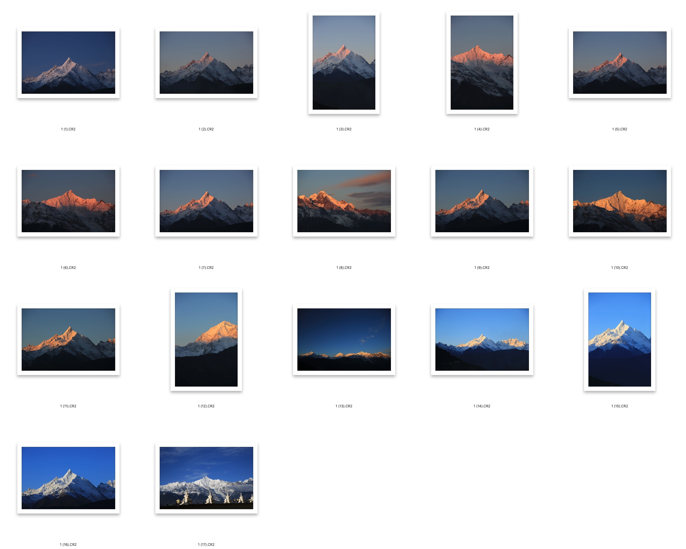 图片[2]-17张风光大片梅里雪山-日照金山RAW原图CR2格式精修调色练习素材