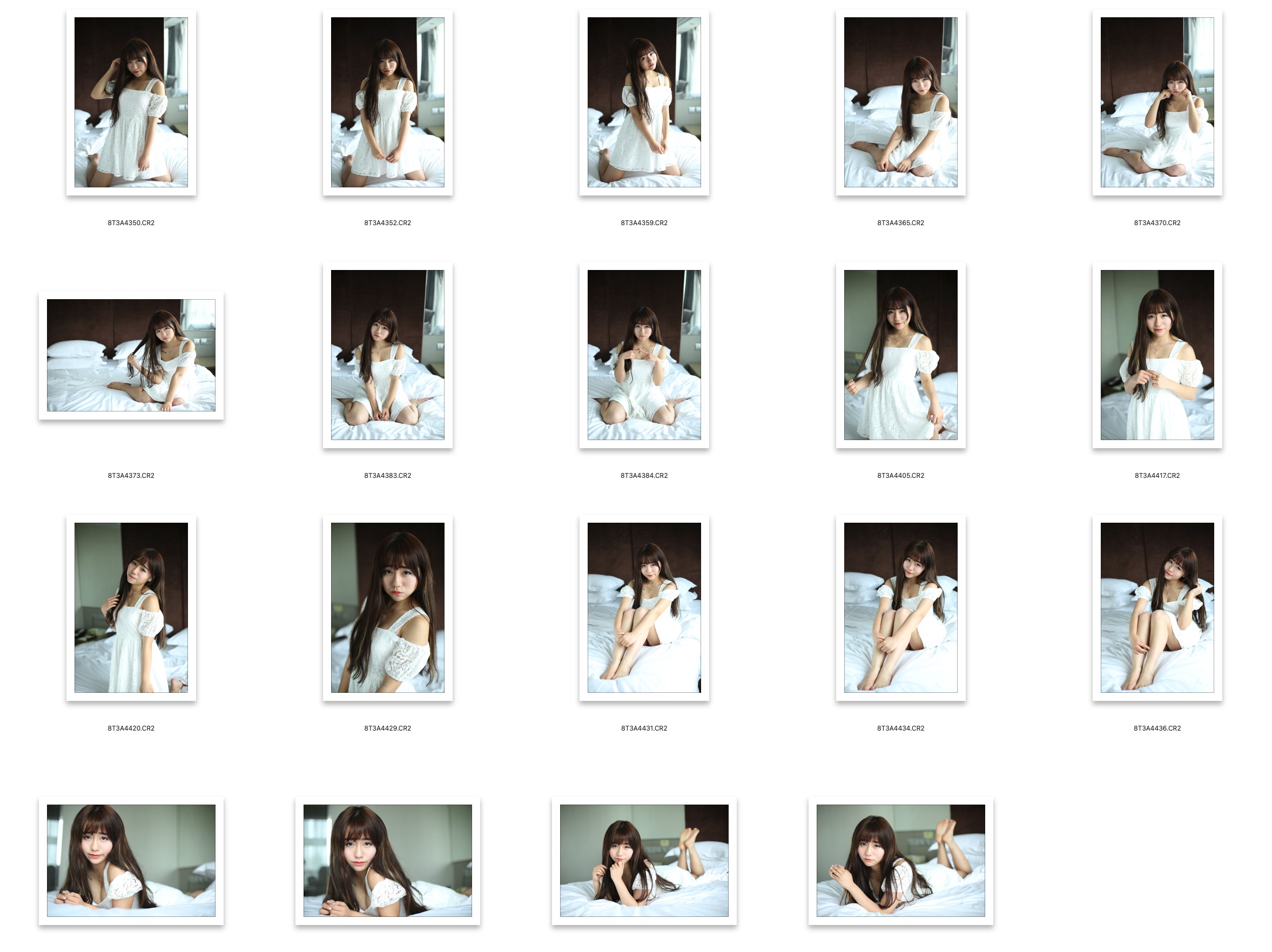 图片[2]-19张床上白裙少女全画幅人像摄影RAW原图CR2格式精修调色练习素材