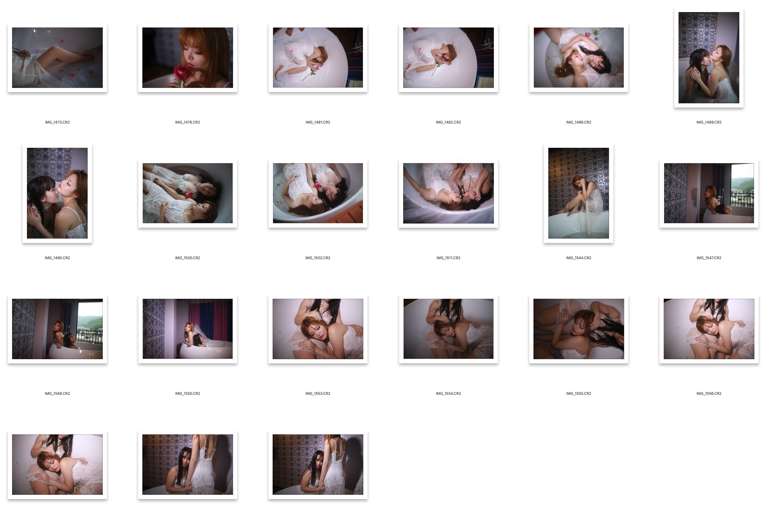 图片[2]-21张百合美女闺蜜浴室摄影RAW原图CR2格式人像精修调色练习素材