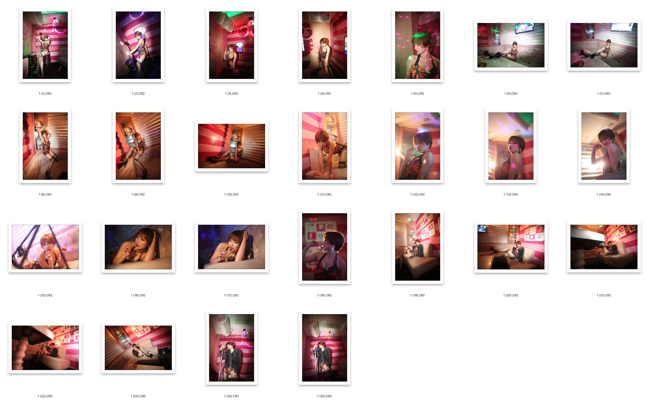 图片[2]-25张黑网袜美女RAW原图CR2格式人像精修调色练习素材