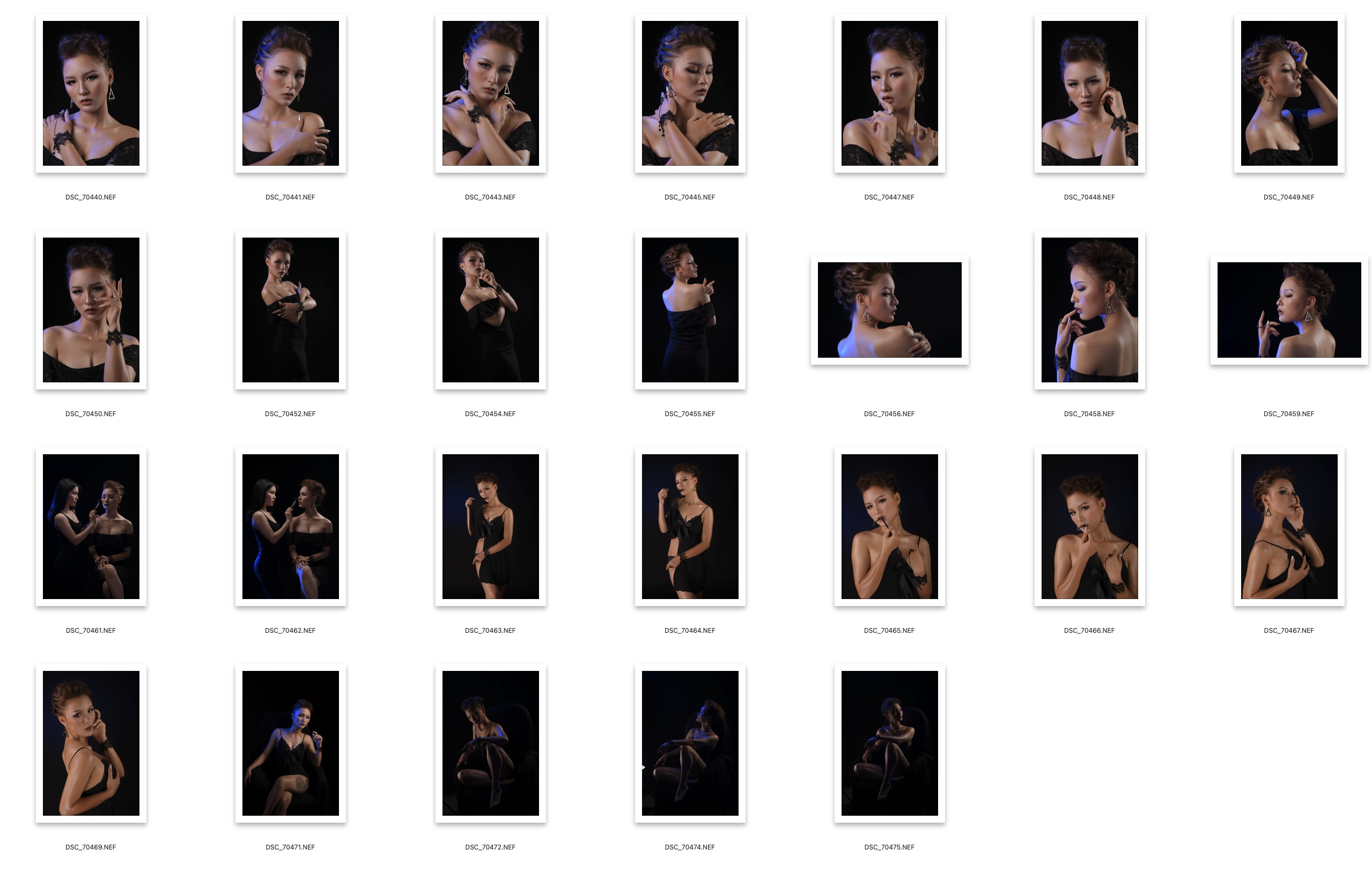 图片[2]-26张时尚妆面标致美女人像摄影中性灰RAW原片尼康D850附效果图