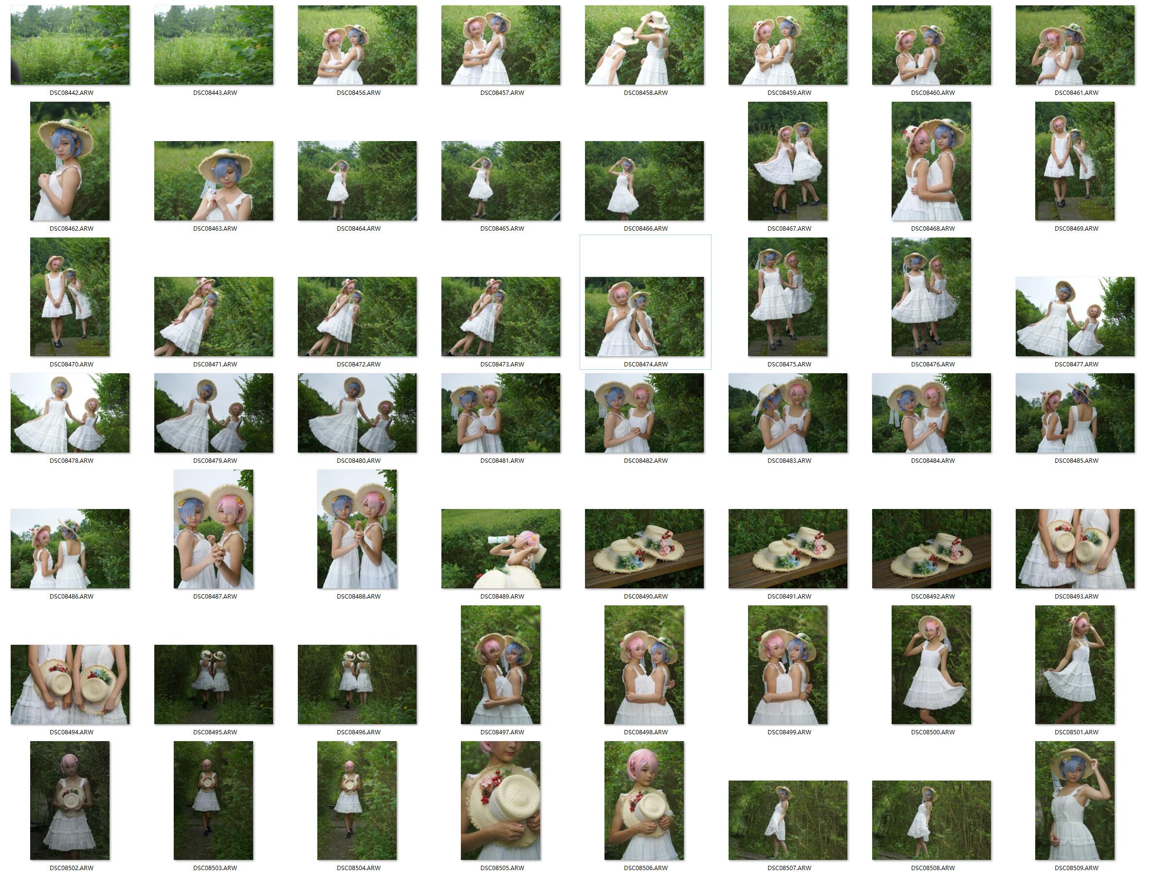 图片[3]-104张A7R2拍摄小清新COSER姐妹花外拍高清RAW原片CR2格式