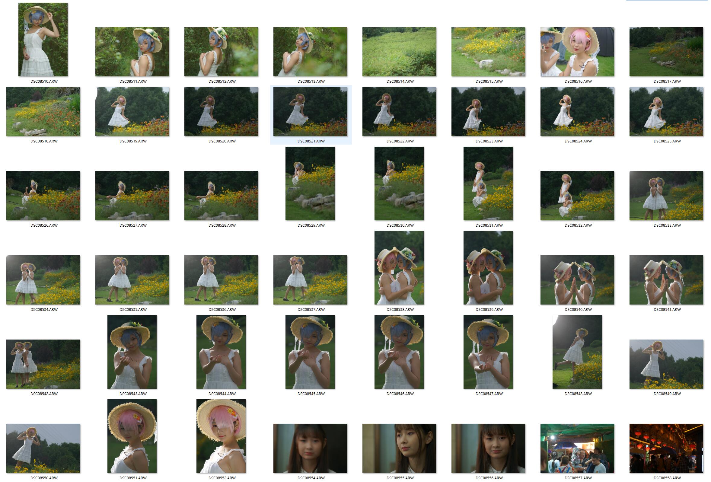 图片[2]-104张A7R2拍摄小清新COSER姐妹花外拍高清RAW原片CR2格式