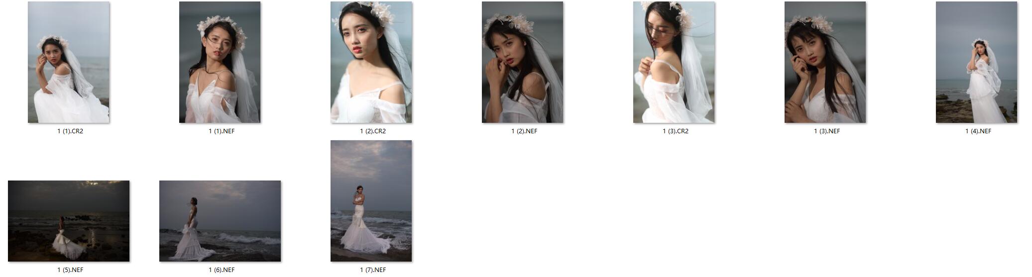 图片[2]-10张广西北海涠洲岛美女旅拍RAW原片CR2格式人像精修调色练习素材