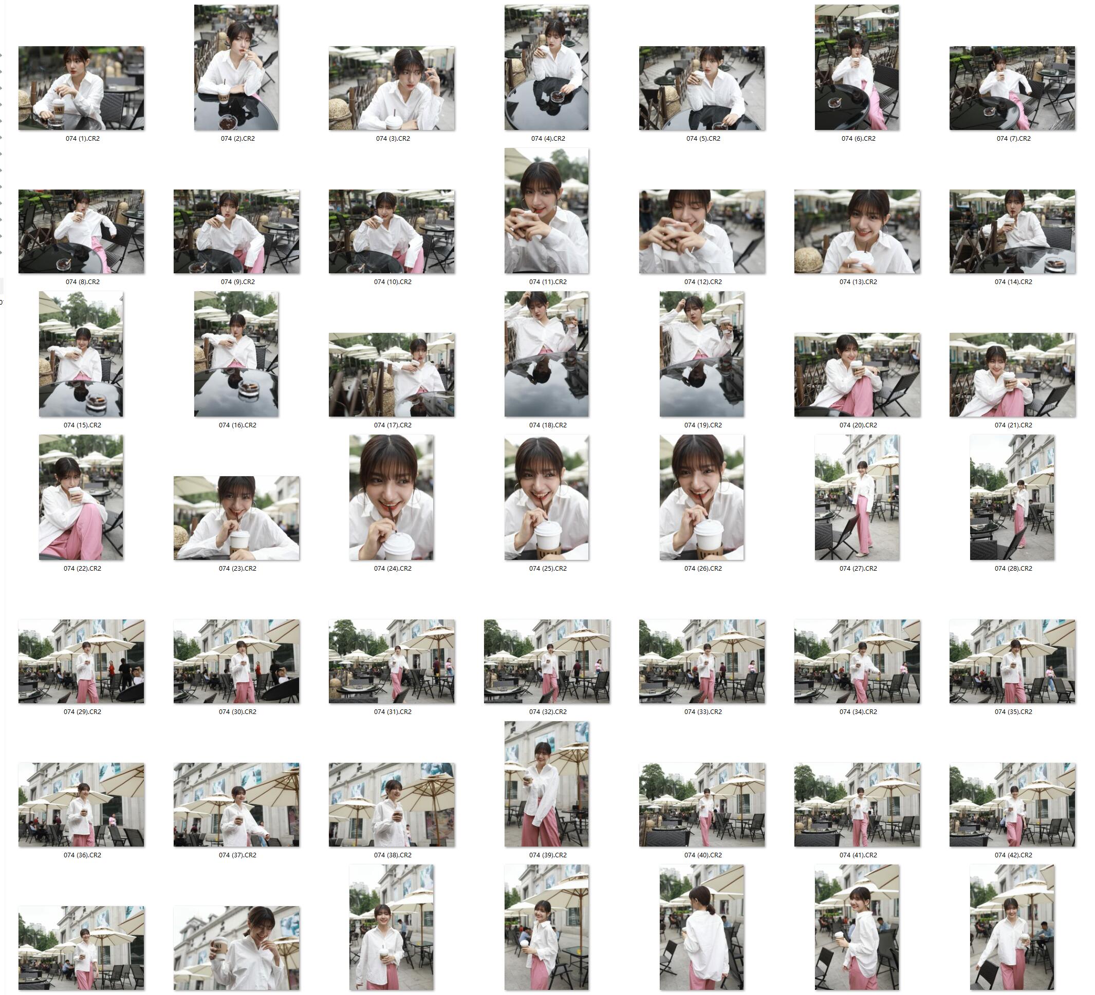 图片[2]-100张美女街拍RAW原片CR2格式人像精修调色练习素材