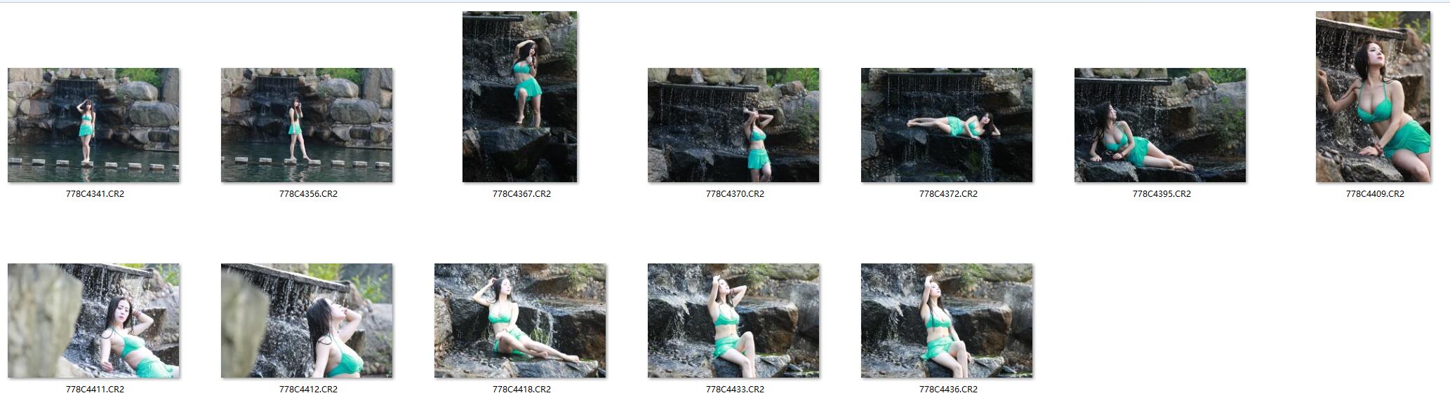 图片[2]-12张水中维纳斯内衣美女RAW原片CR2格式人像精修调色练习素材