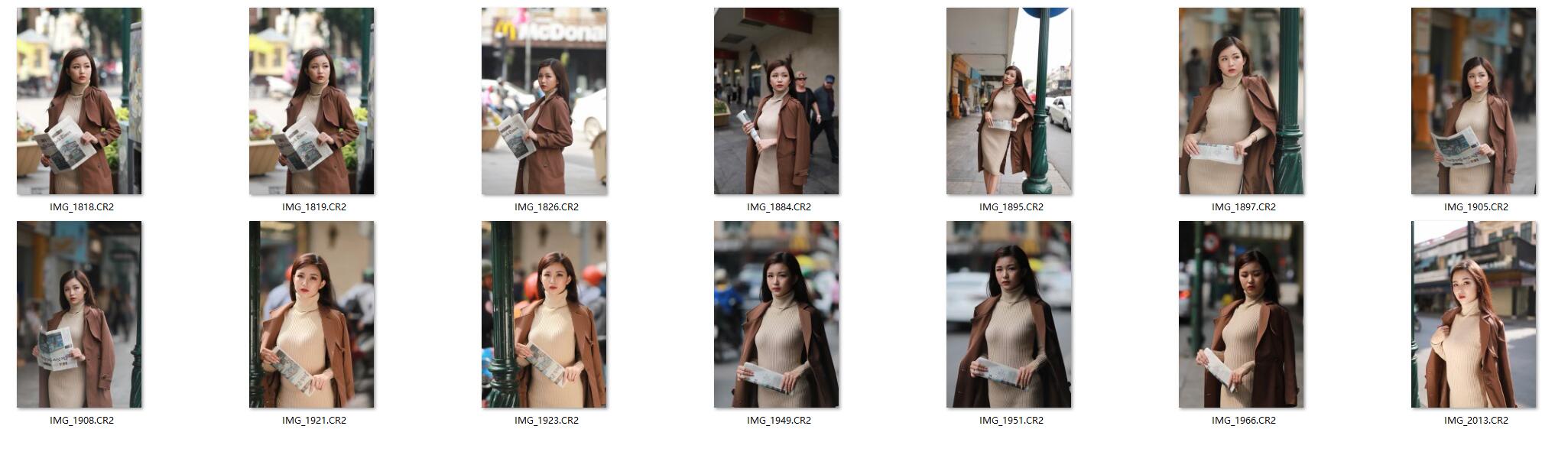 图片[2]-14张街拍美女RAW原片CR2格式人像精修调色练习素材