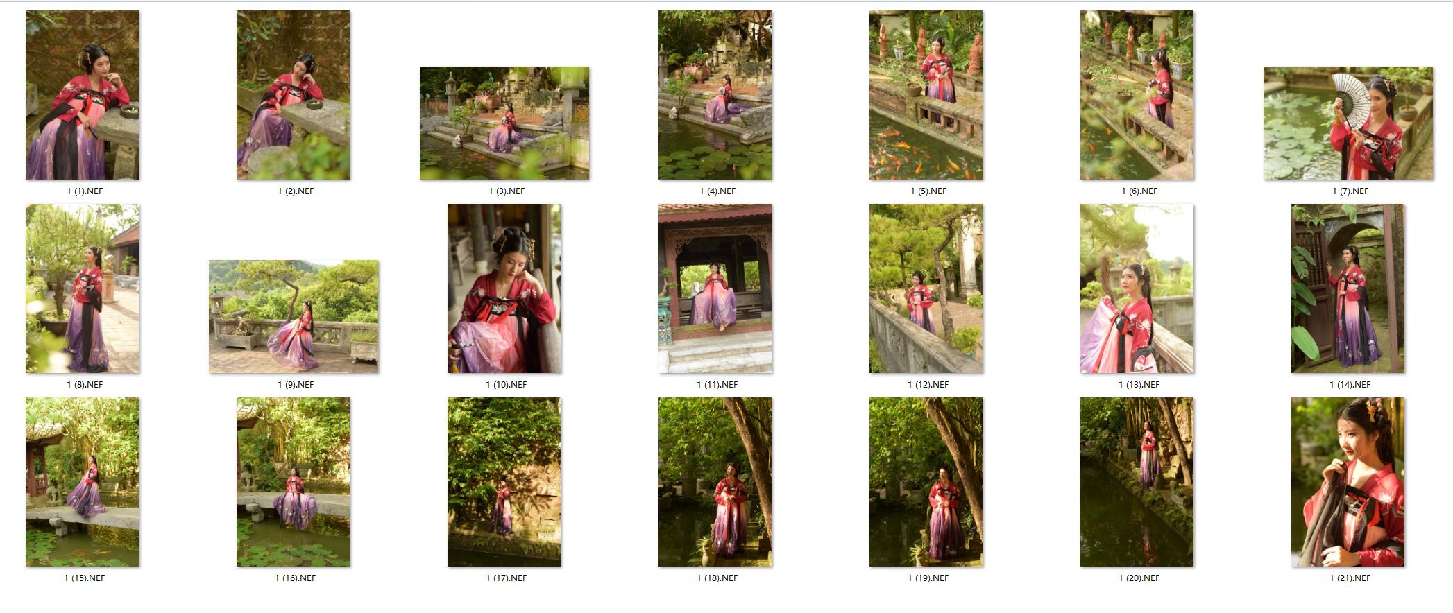 图片[2]-21张梦回西苑-唐代古装美女人像摄影RAW原片CR2格式人像精修调色练习素材