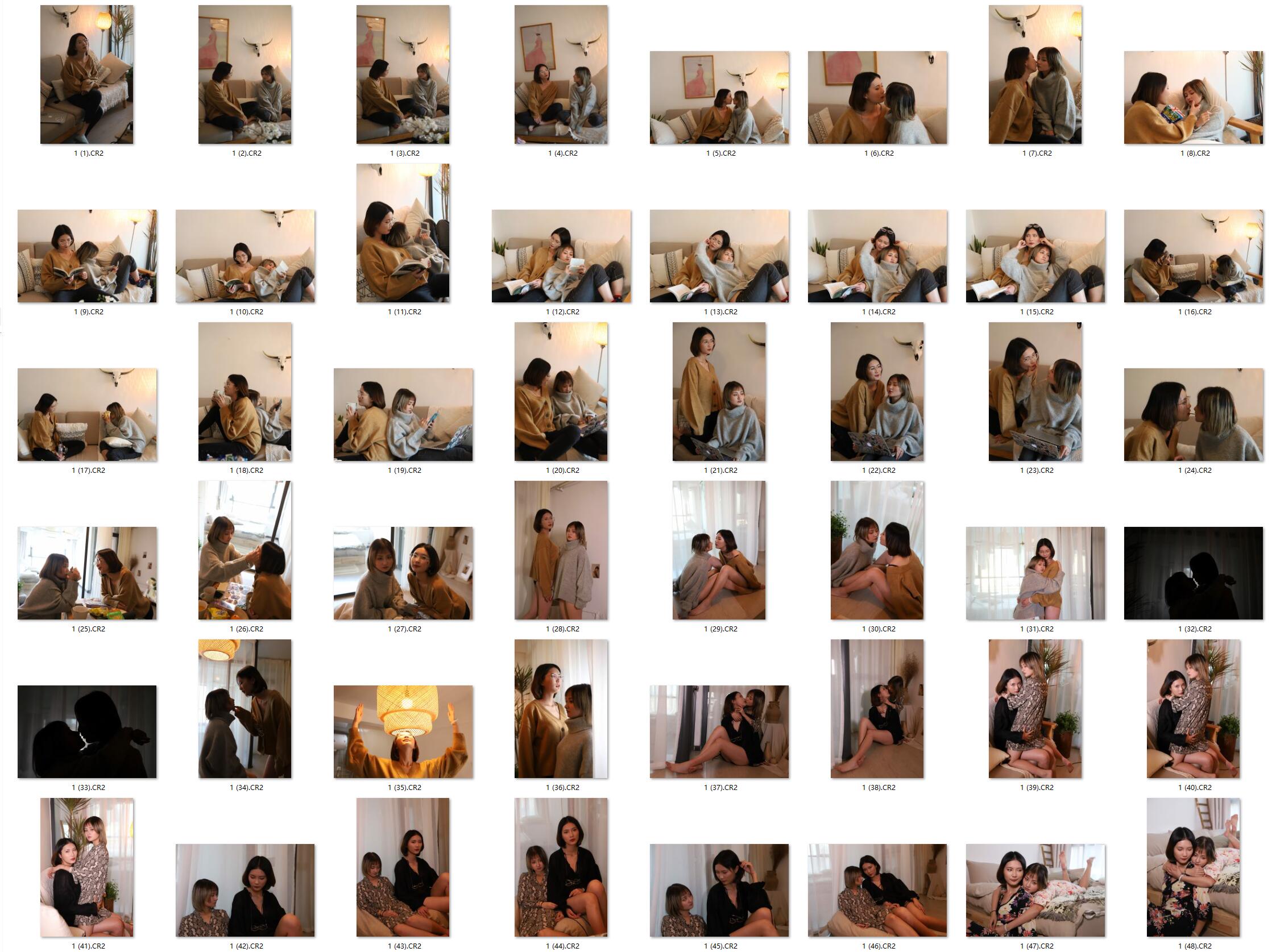 图片[3]-66张唯美女女百合私房情趣RAW原片CR2格式人像精修调色练习素材