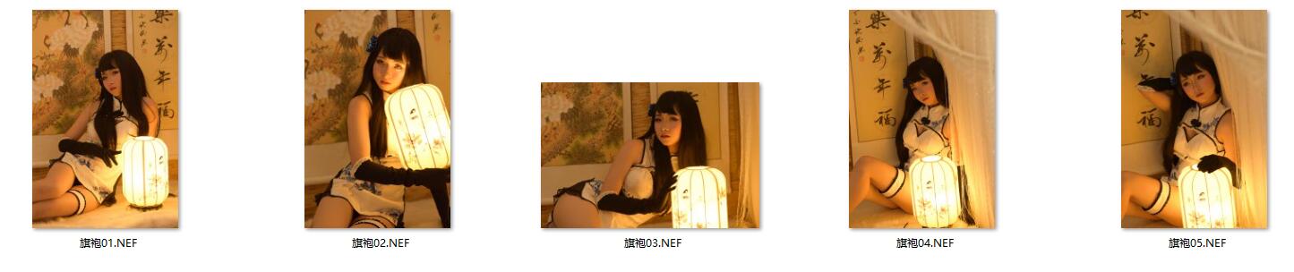 图片[2]-5张室内旗袍美女精选RAW原片NEF格式人像精修调色练习素材
