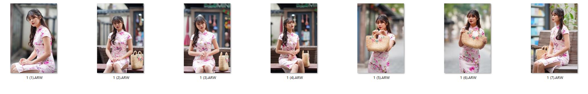 图片[2]-7张旗袍美女人像RAW原片ARW格式人像精修调色练习素材