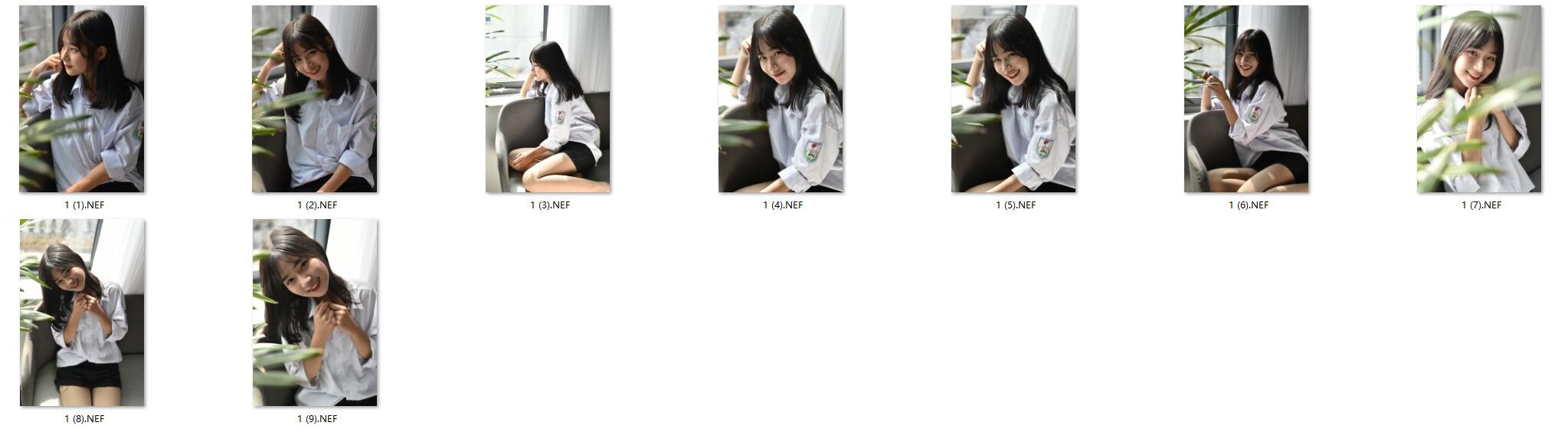 图片[2]-9张贵族学校室内美女学生私拍RAW原片CR2格式人像精修调色练习素材