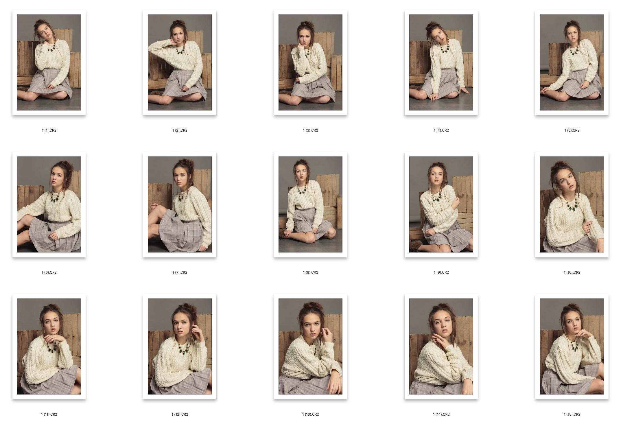 图片[2]-​15张美女棚拍人像RAW原片CR2格式人像精修练习素材​