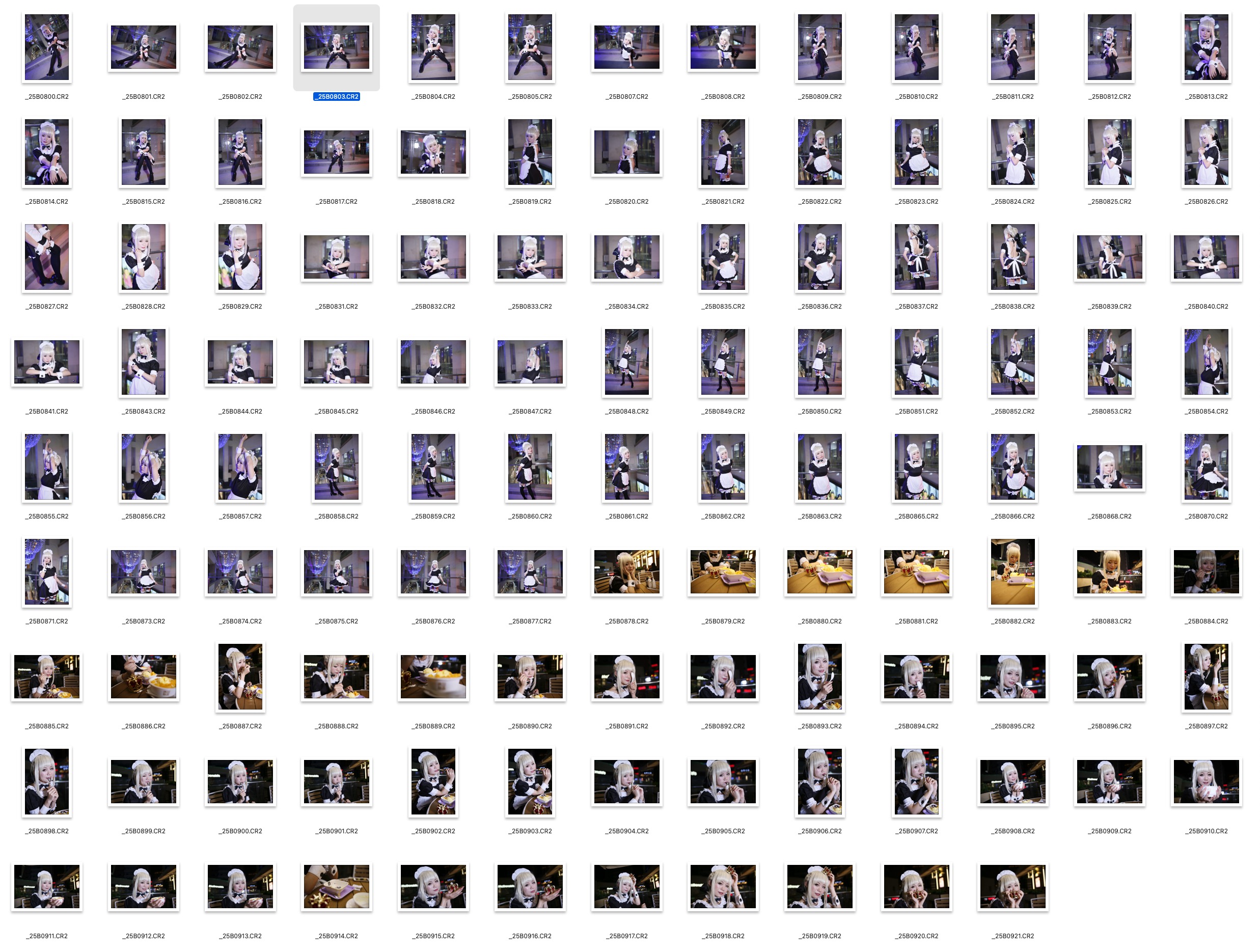 图片[2]-​370张美女COS女仆装RAW原片CR2格式人像精修练习素材​