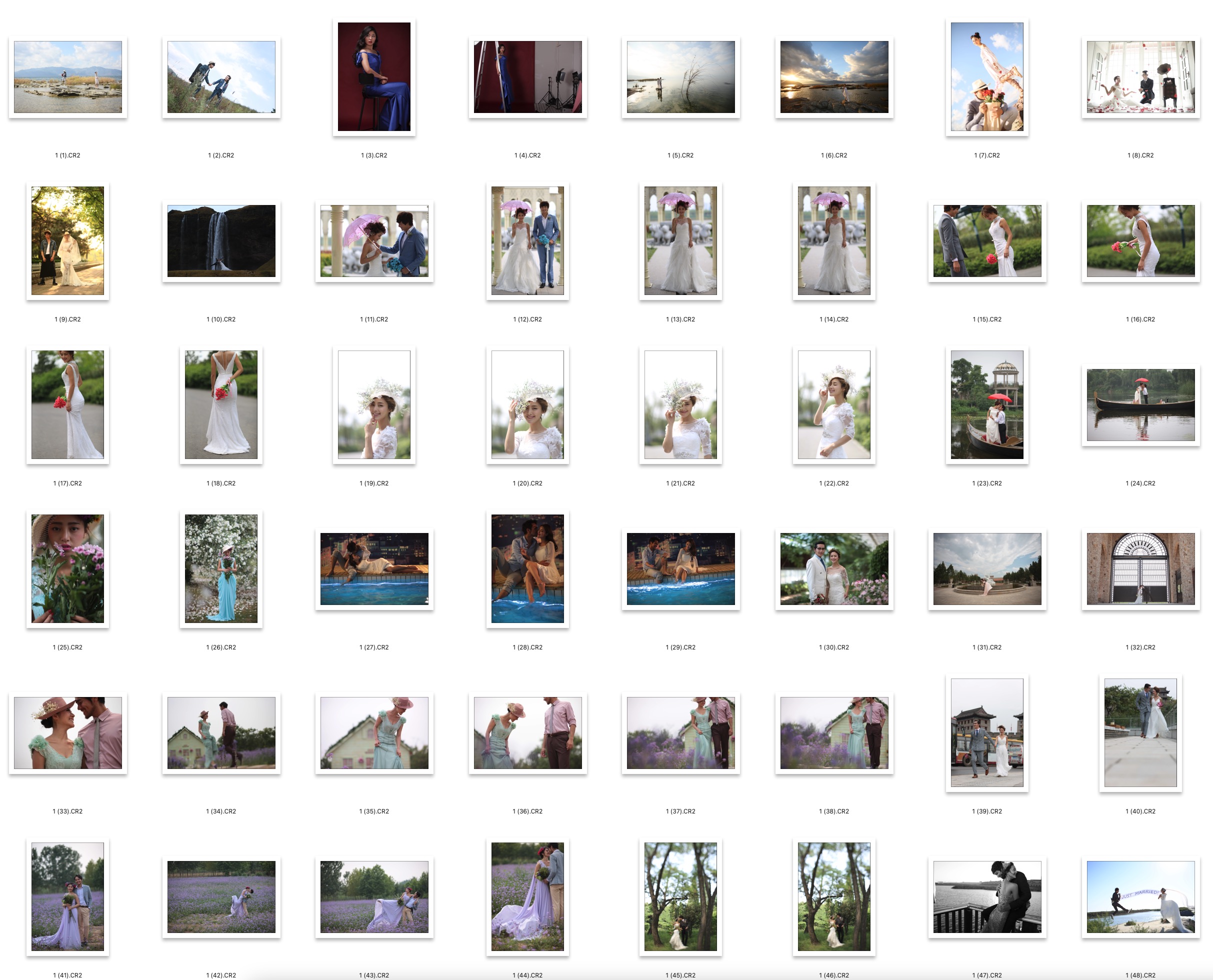 图片[3]-​62张一组情侣旅拍RAW原图CR2格式人像精修调色练习素材​