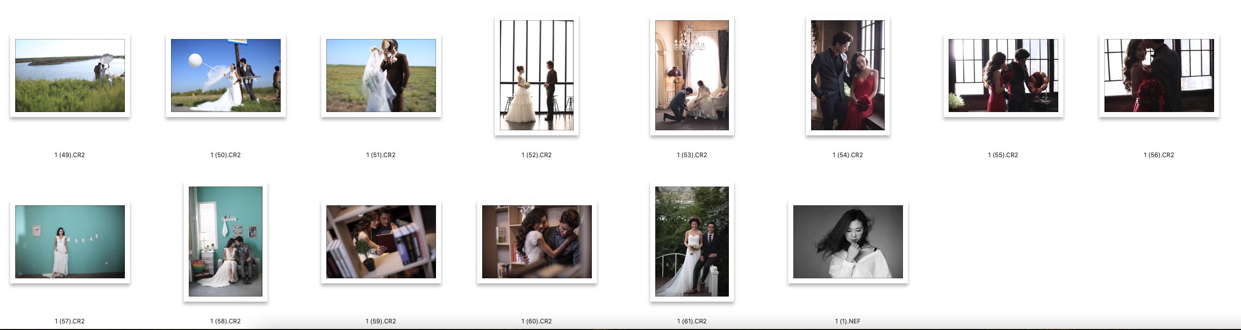 图片[2]-​62张一组情侣旅拍RAW原图CR2格式人像精修调色练习素材​