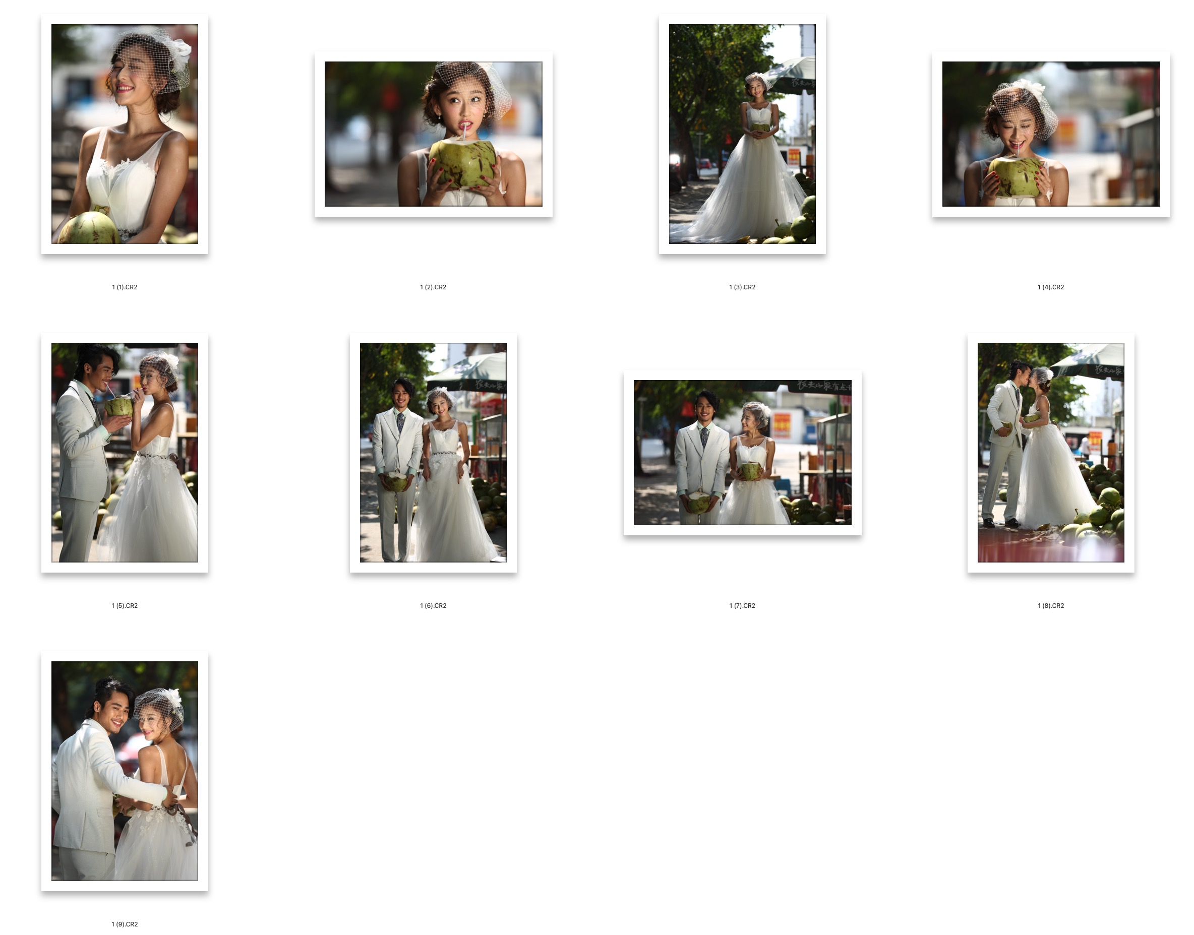 图片[2]-​9张喝椰汁美女RAW原片CR2格式人像精修练习素材​