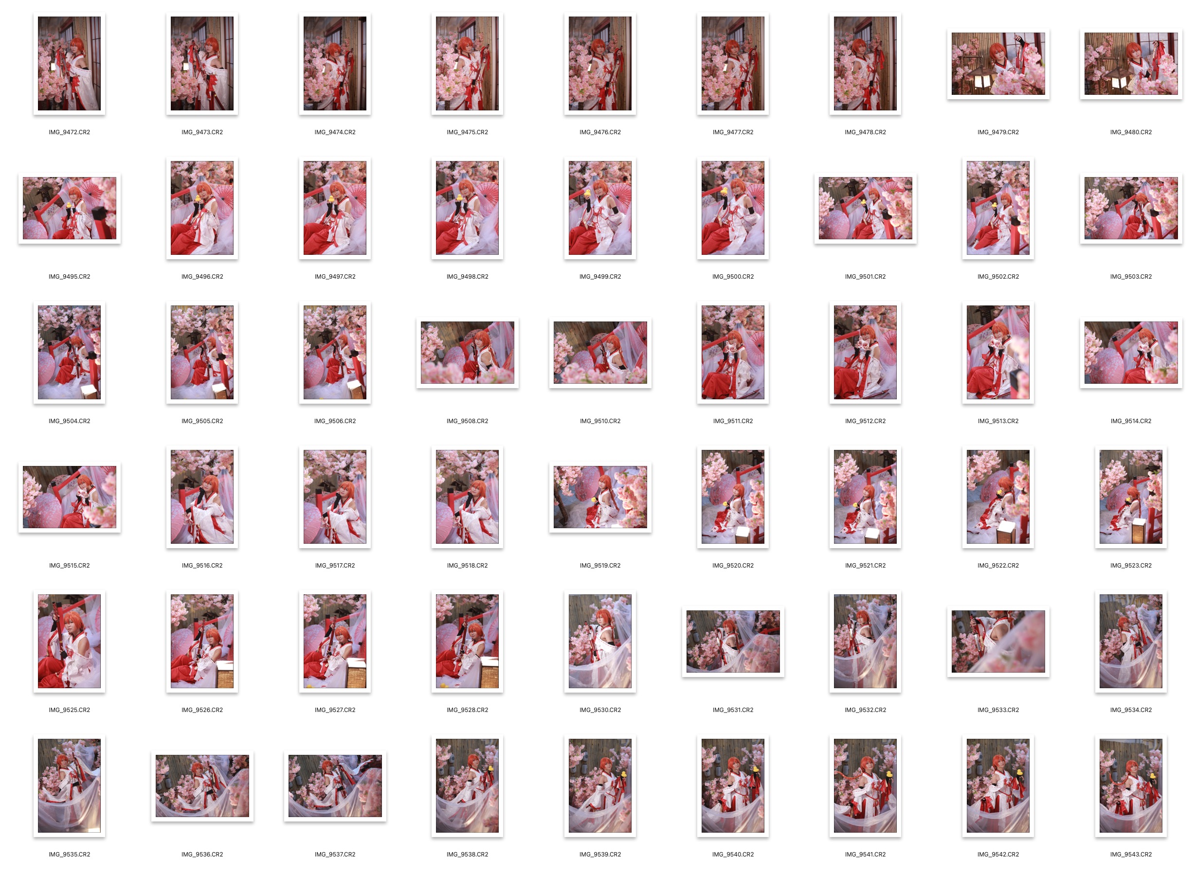 图片[3]-​98张魔都棚拍cos绘梨衣人像RAW原片CR2格式人像精修练习素材​