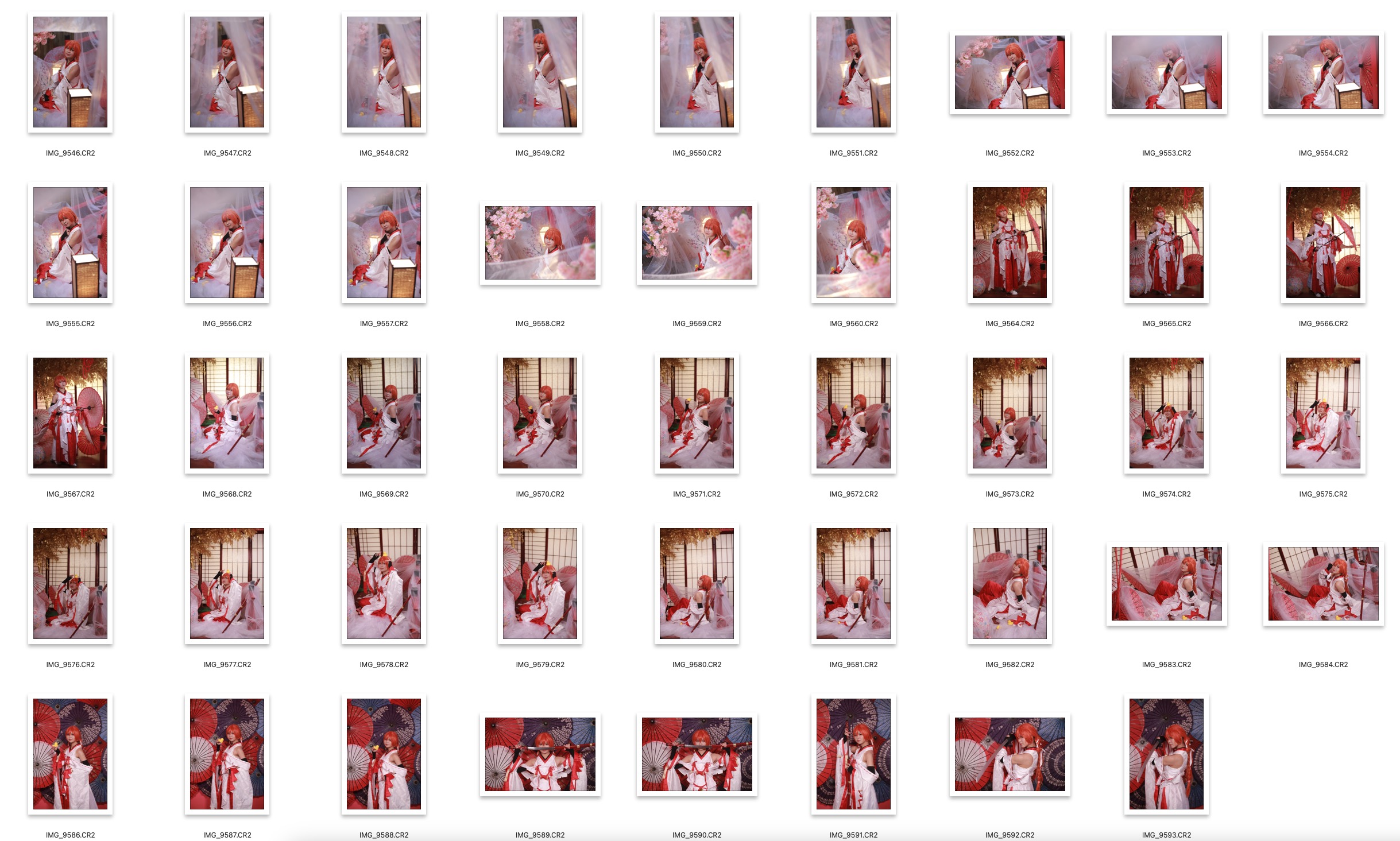 图片[2]-​98张魔都棚拍cos绘梨衣人像RAW原片CR2格式人像精修练习素材​