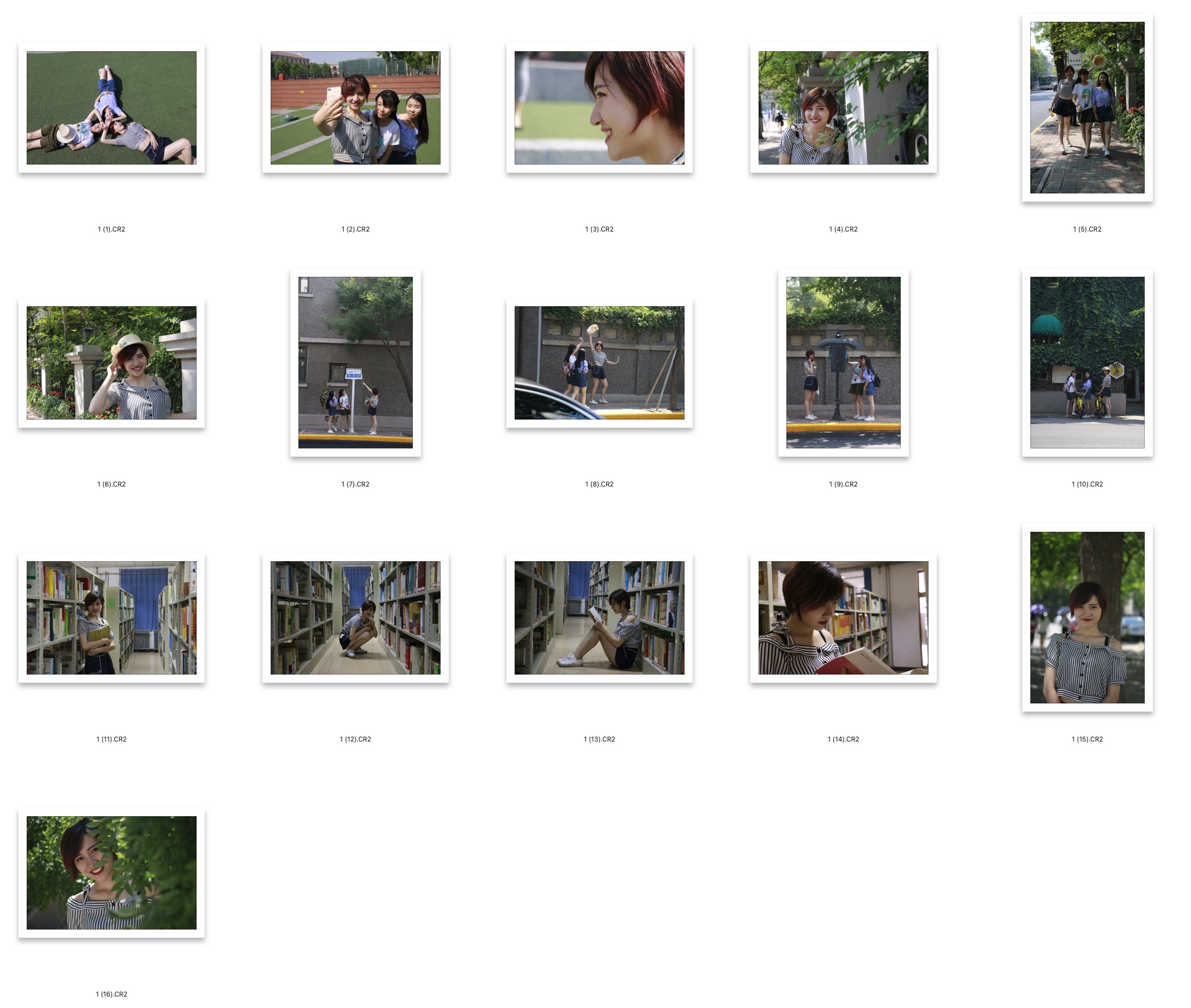 图片[2]-​16张校园美女姐妹RAW原图CR2格式摄影原片底片PS修图练习素材​