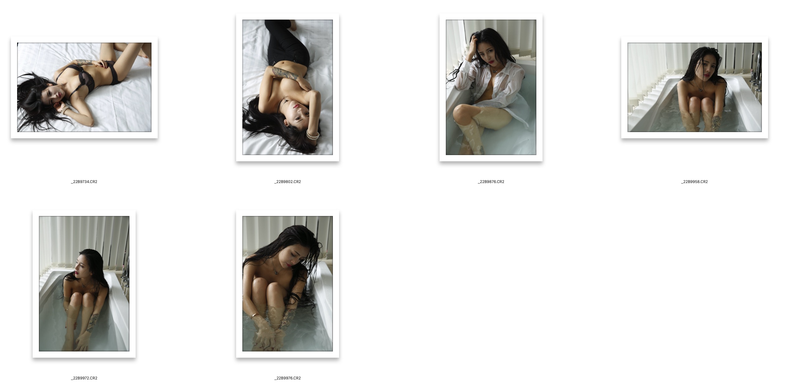 图片[2]-​6张美女浴室浴缸私房写真RAW原图CR2格式摄影原片底片PS素材​