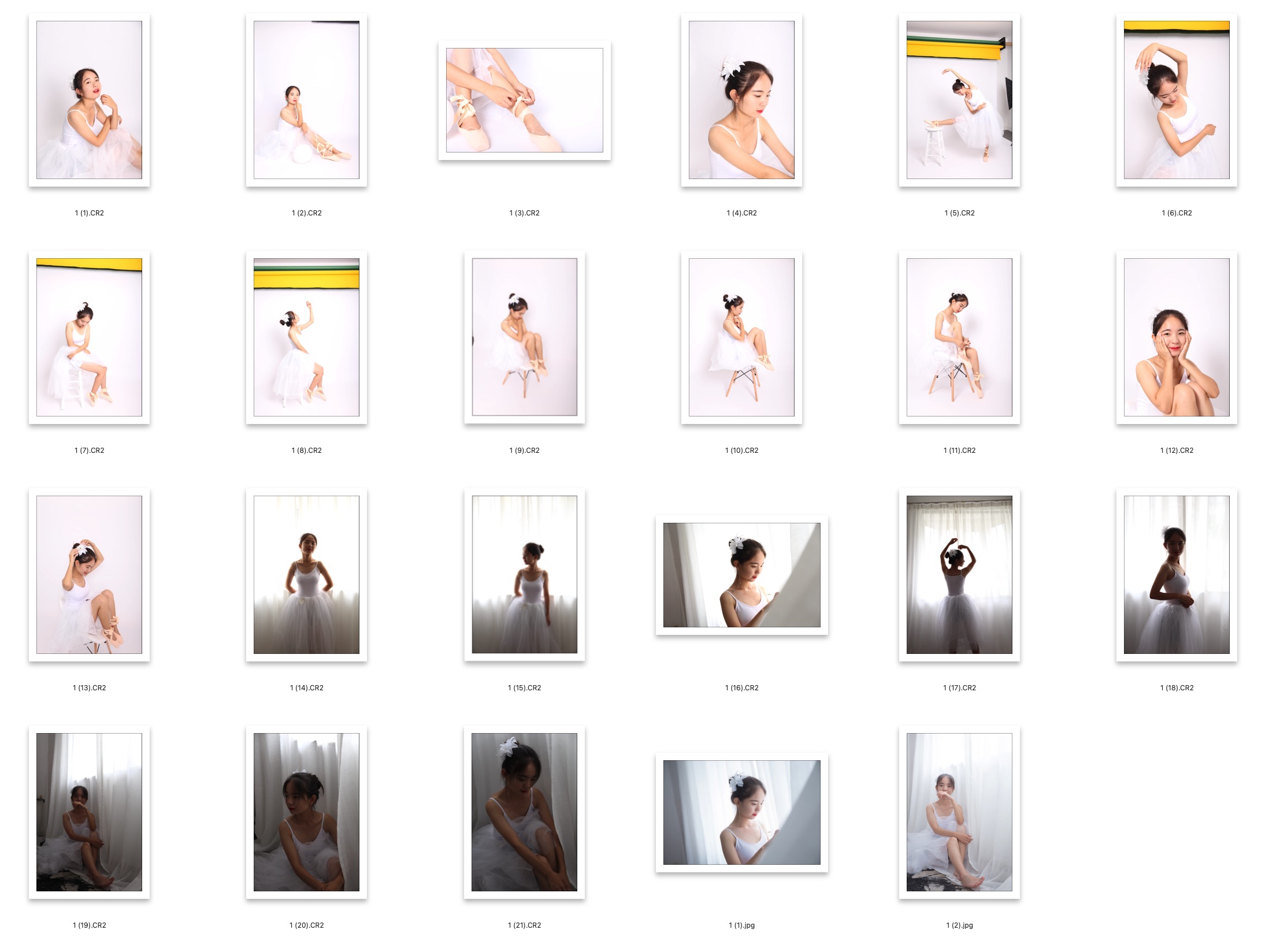 图片[2]-​21张芭蕾女孩RAW原图CR2格式人像摄影原片底片PS修图练习素材​