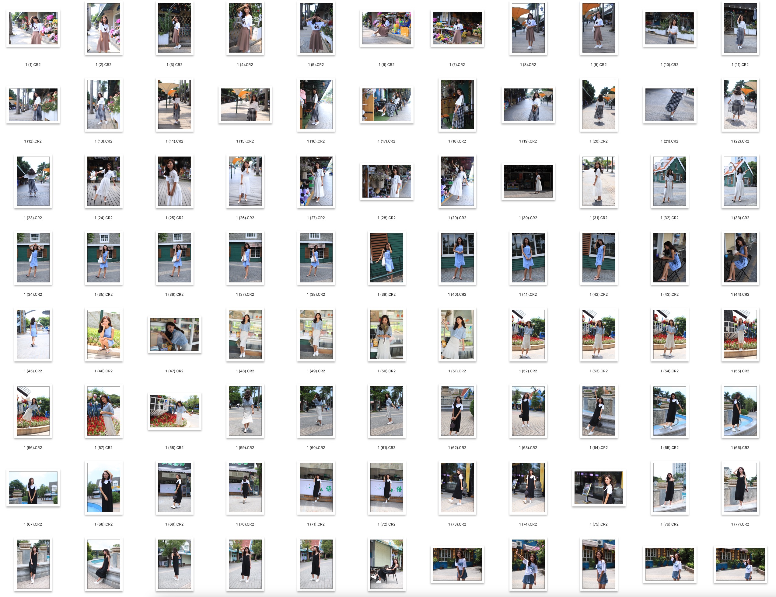 图片[4]-​274张美女旅拍写真RAW原图CR2格式摄影原片底片PS修图练习素材​