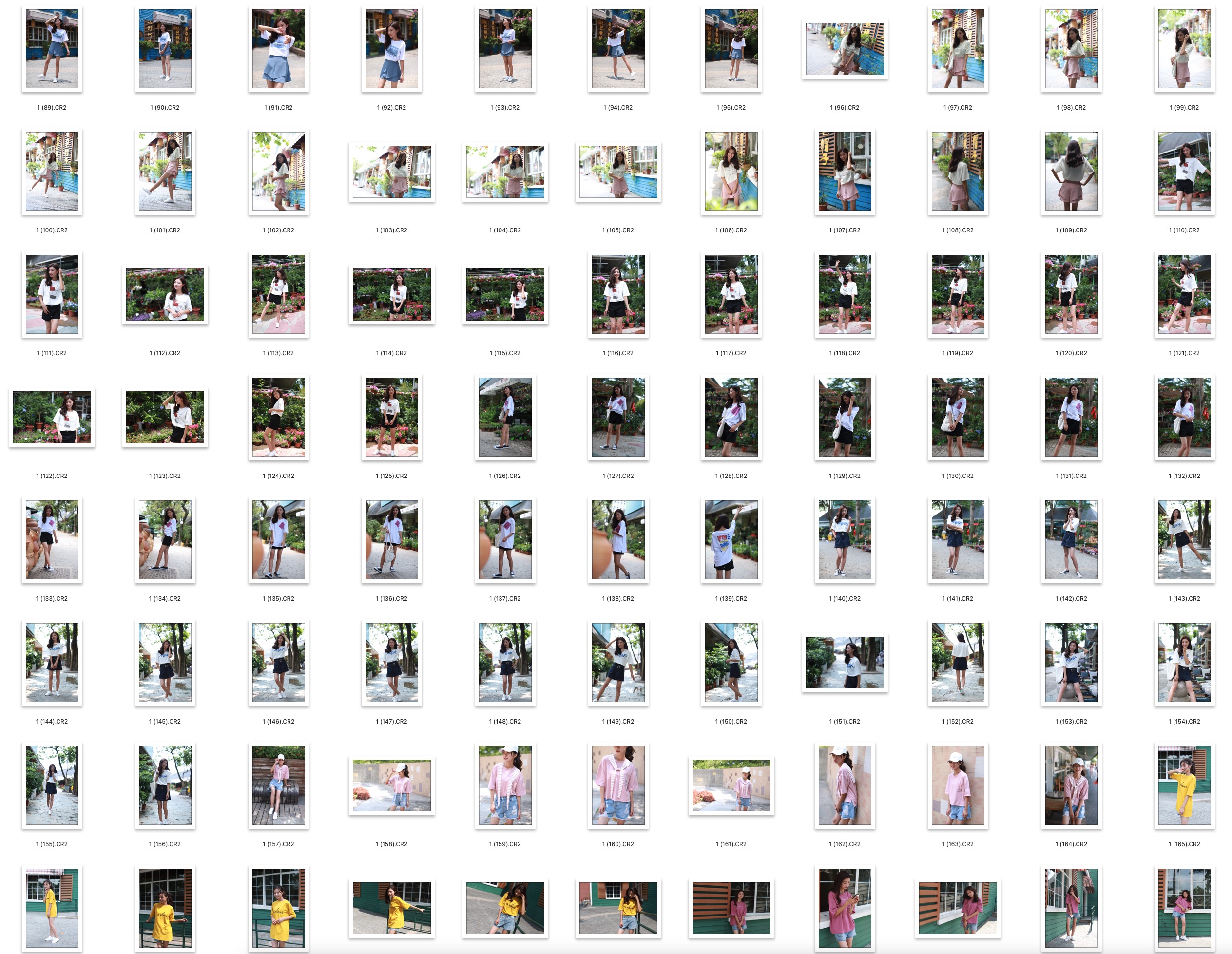 图片[3]-​274张美女旅拍写真RAW原图CR2格式摄影原片底片PS修图练习素材​