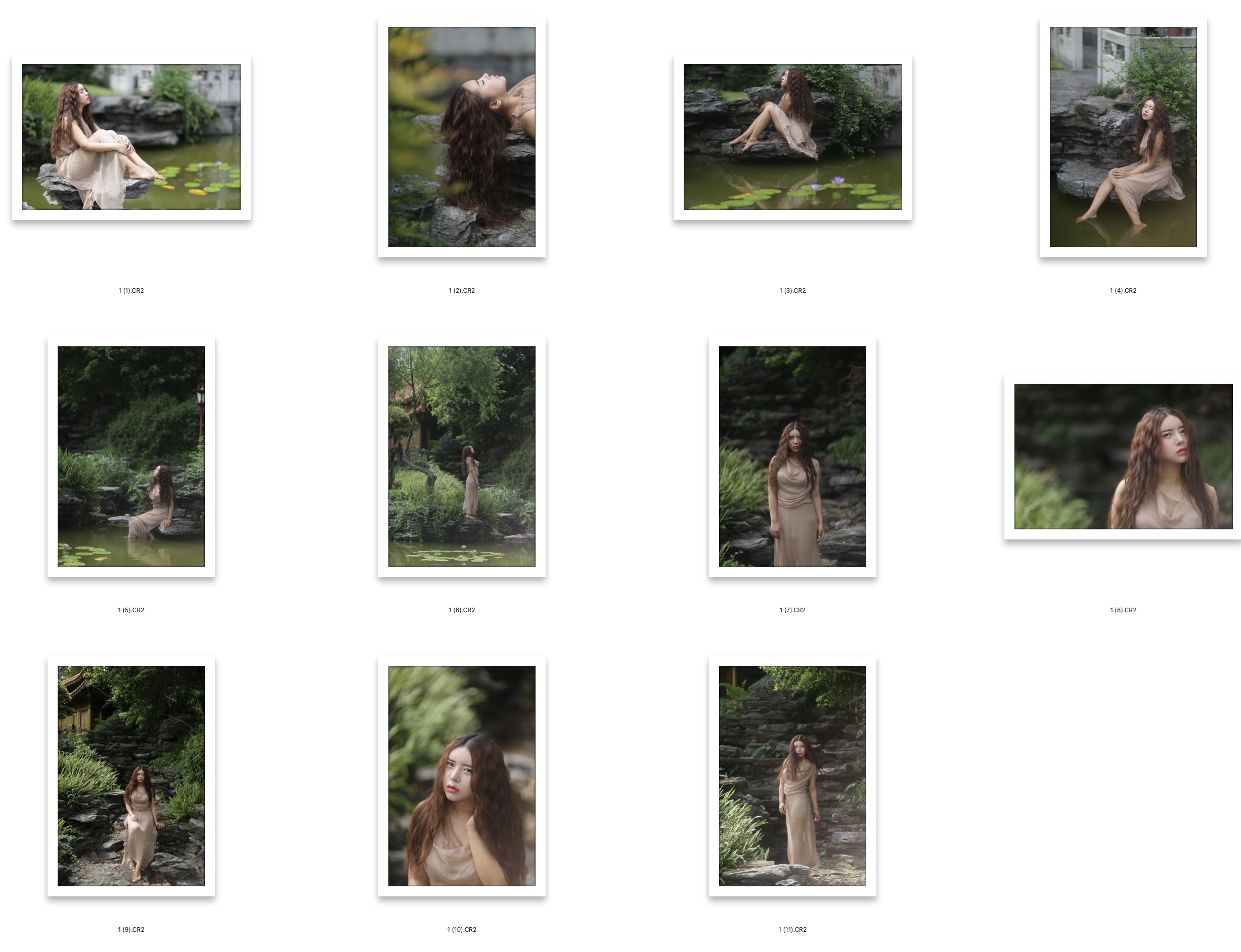 图片[2]-​11张水池边高颜值美女RAW原图Canon EOS 5D3拍摄CR2格式人像原片​