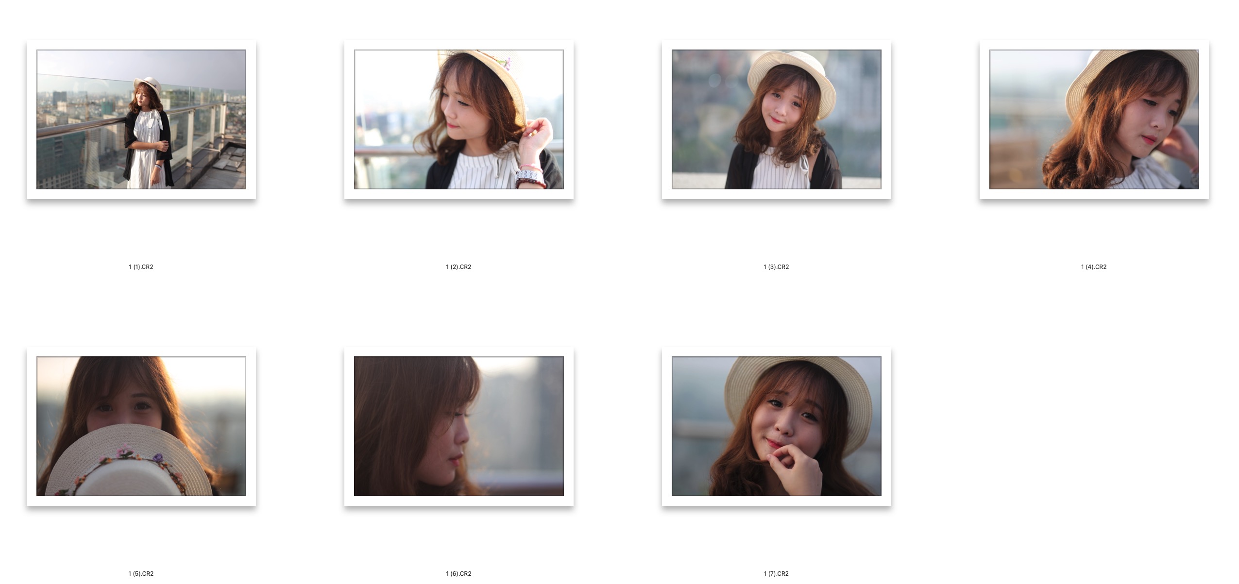 图片[2]-​7张城市楼顶美女摄影RAW原图 Canon EOS 6D拍摄人像原片素材​