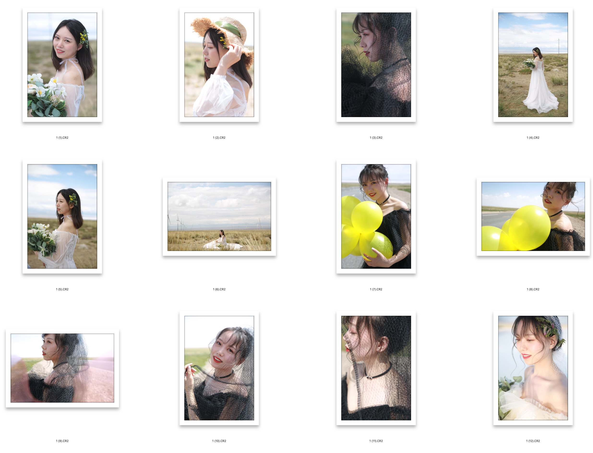 图片[2]-​12张美女青海旅拍写真RAW原图CR2格式未修原片摄影原档修图练习素材