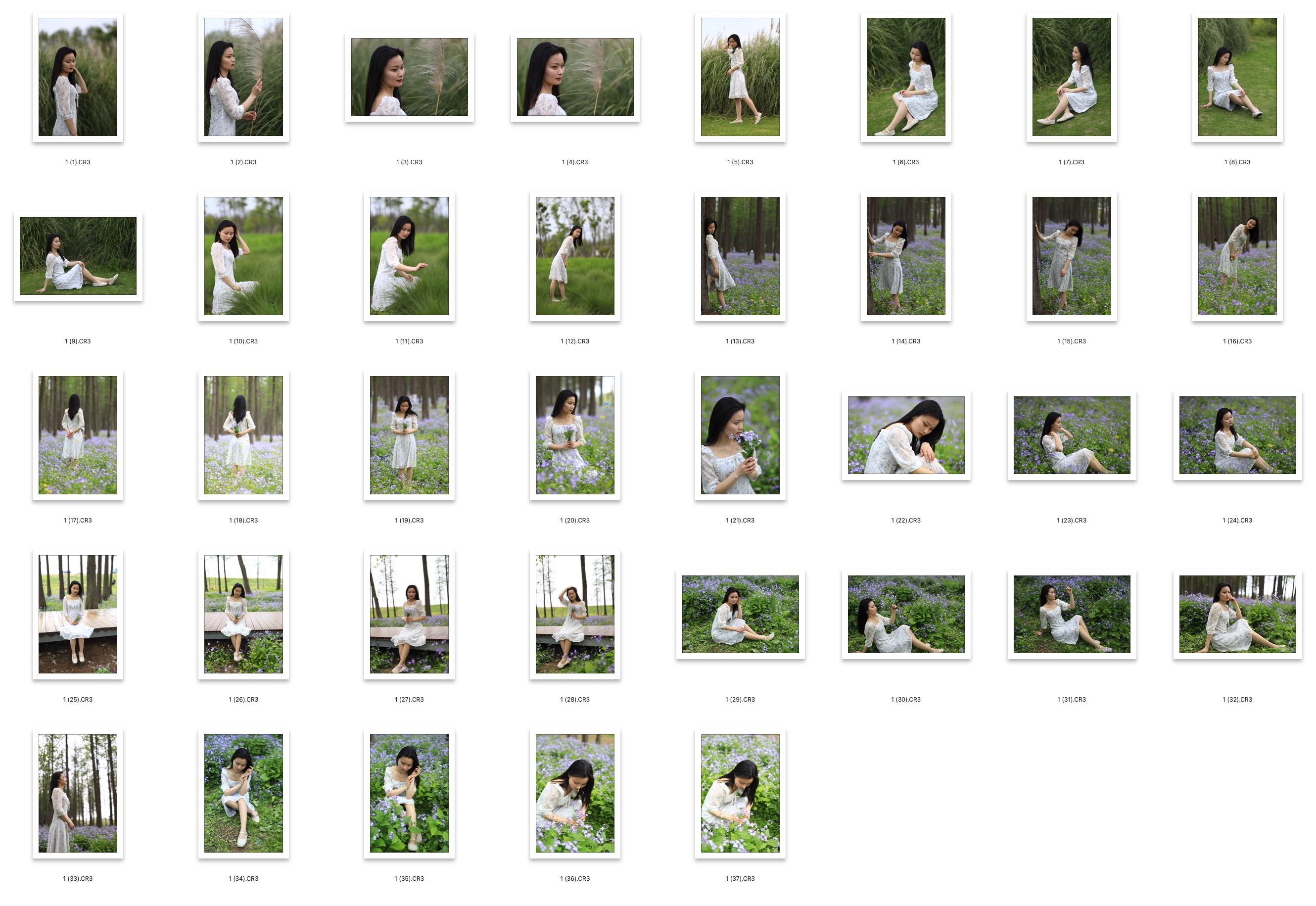 图片[2]-​37张森林花海美女RAW原图CR3格式未修原片摄影原档修图练习素材