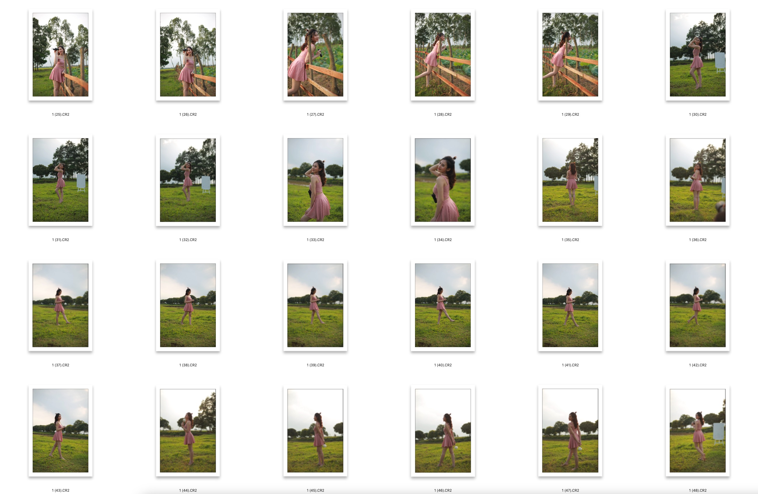 图片[2]-​48张夏日森系美少女写真RAW原图CR2格式未修原片摄影原档修图练习素材​