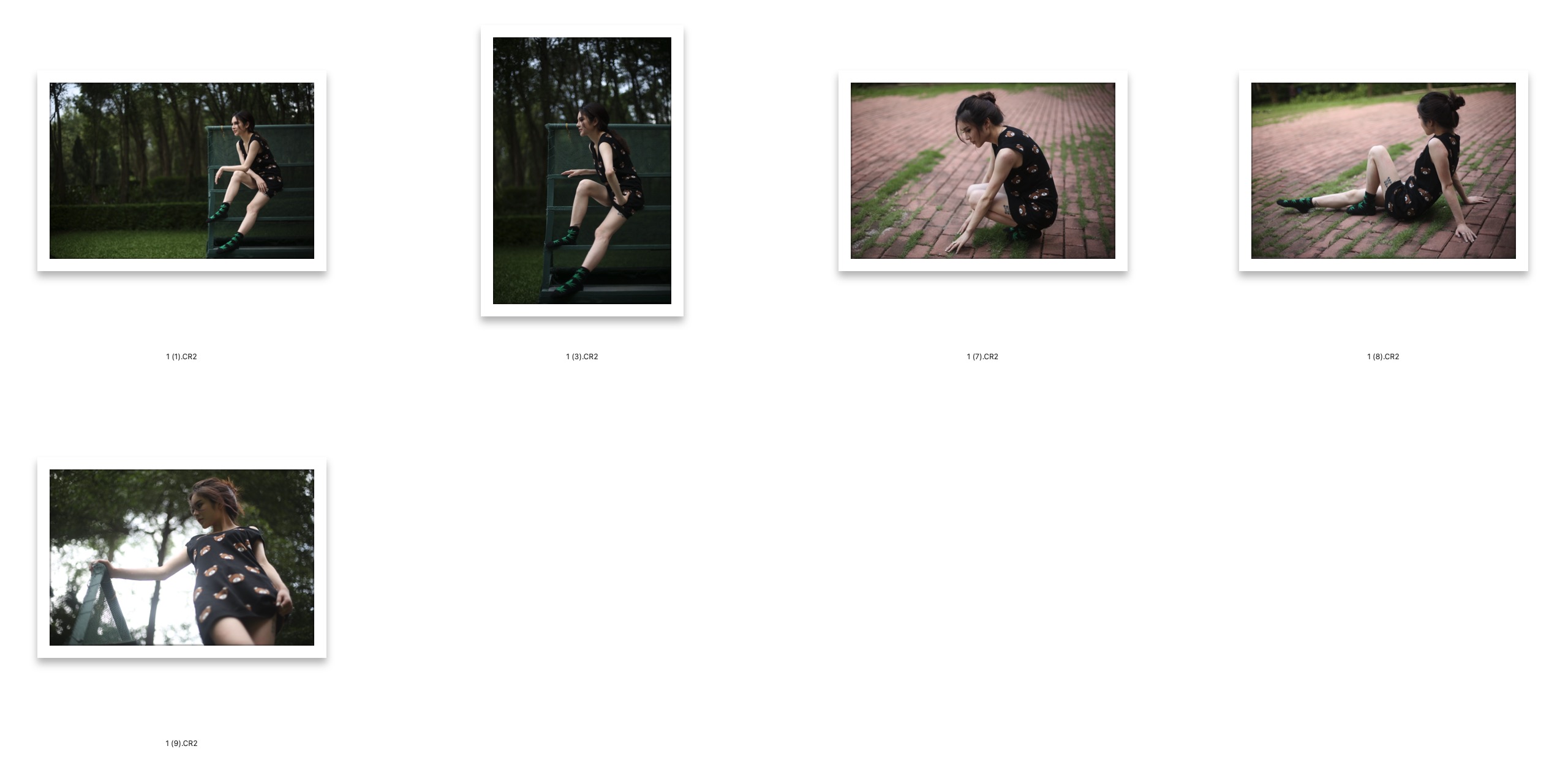 图片[2]-​5张美女户外写真RAW原图CR2格式未修原片摄影原档修图练习素材​