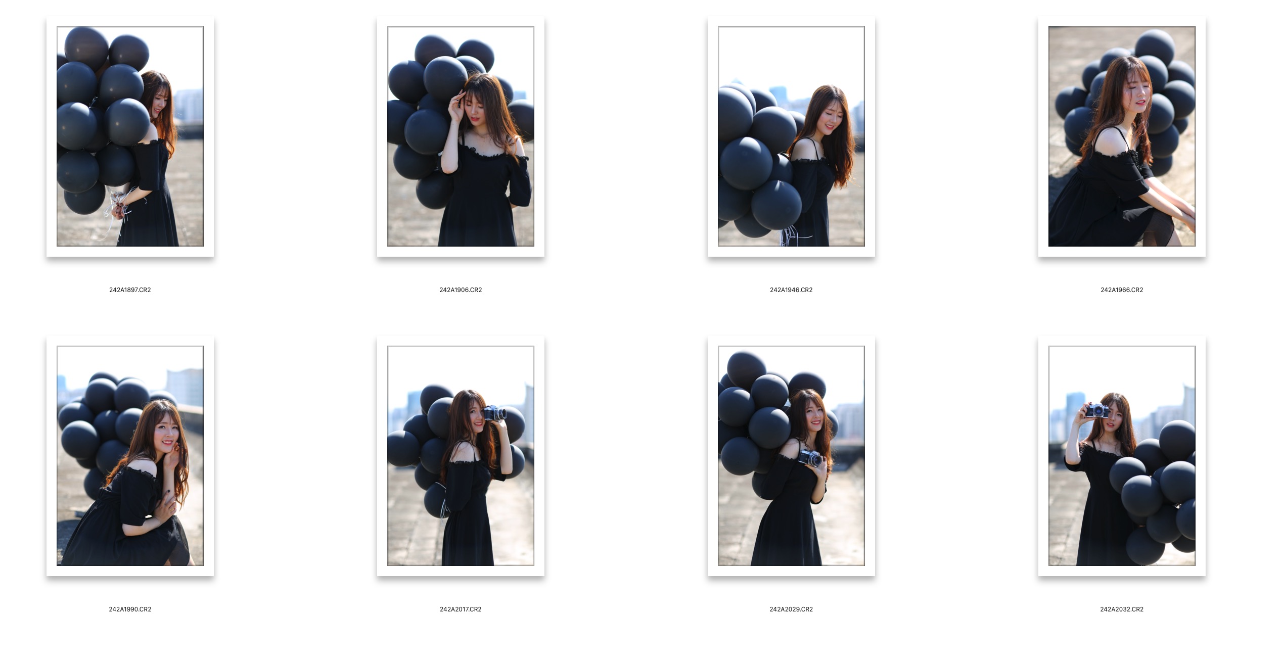 图片[2]-​8张美女灰黑气球写真RAW原图CR2格式未修原片摄影原档修图练习素材