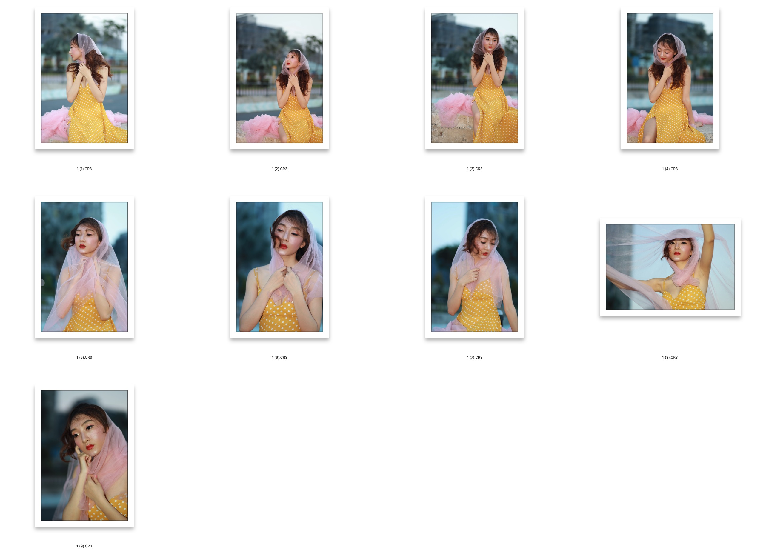 图片[2]-​9张橙色长裙美女写真RAW原图CR3格式未修原片摄影原档修图练习素材