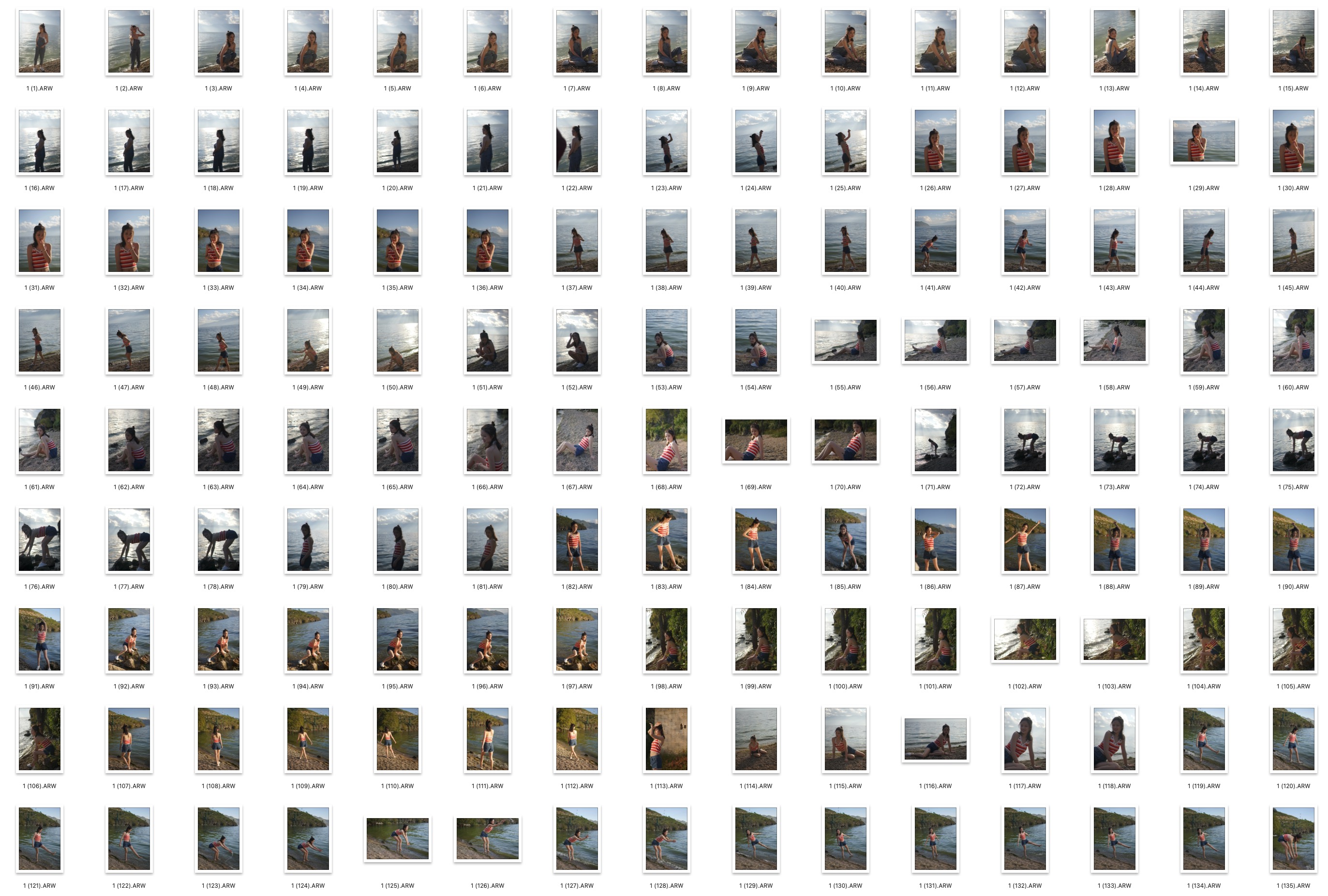 图片[4]-310张海边逆光日系美女RAW原图ARW格式未修原片PS修图练习素材